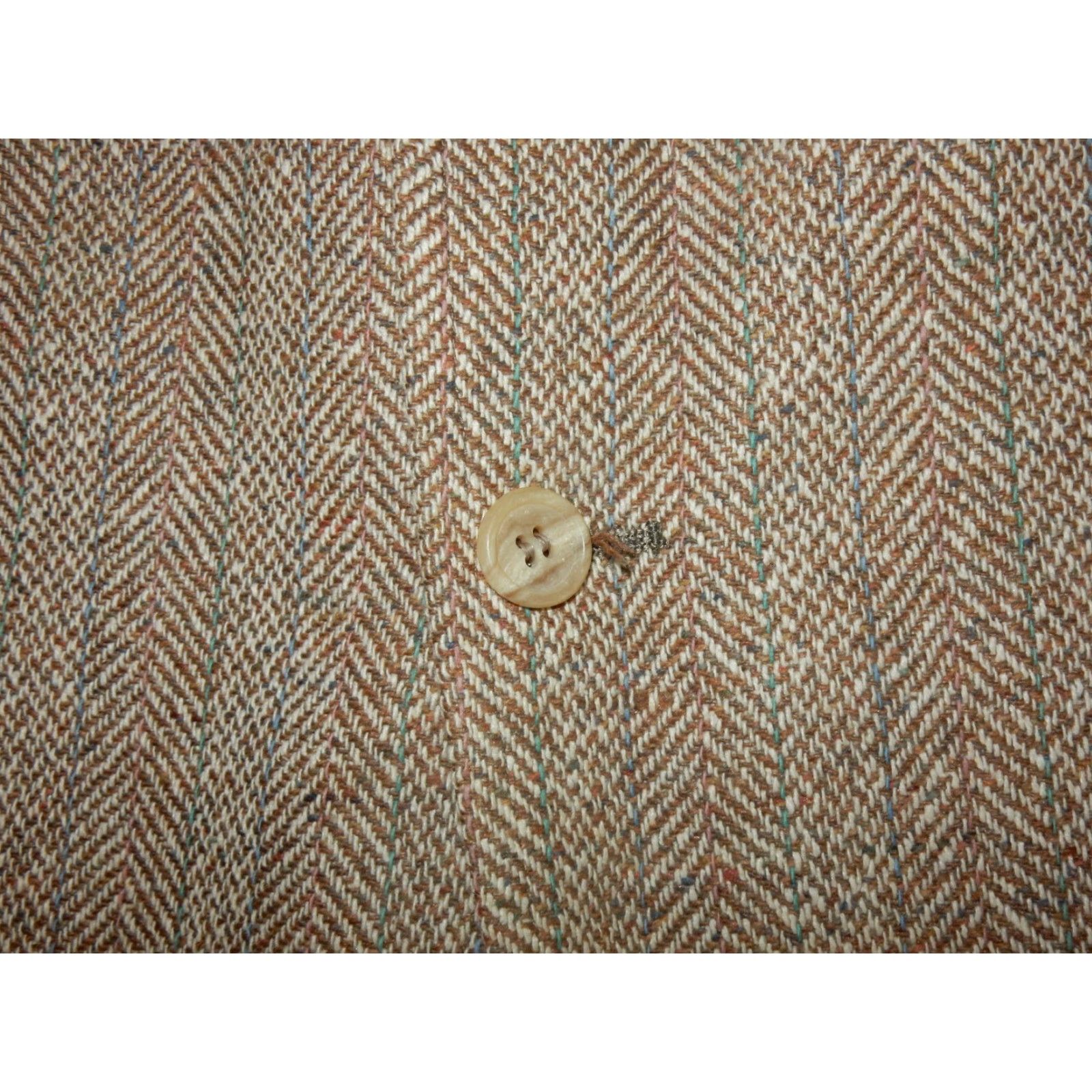 Lands' End VINTAGE Lands' End Men's Linen Sport Coat Blazer Jacket Size 42 Large Beige Casual Size 42R - 4 Thumbnail