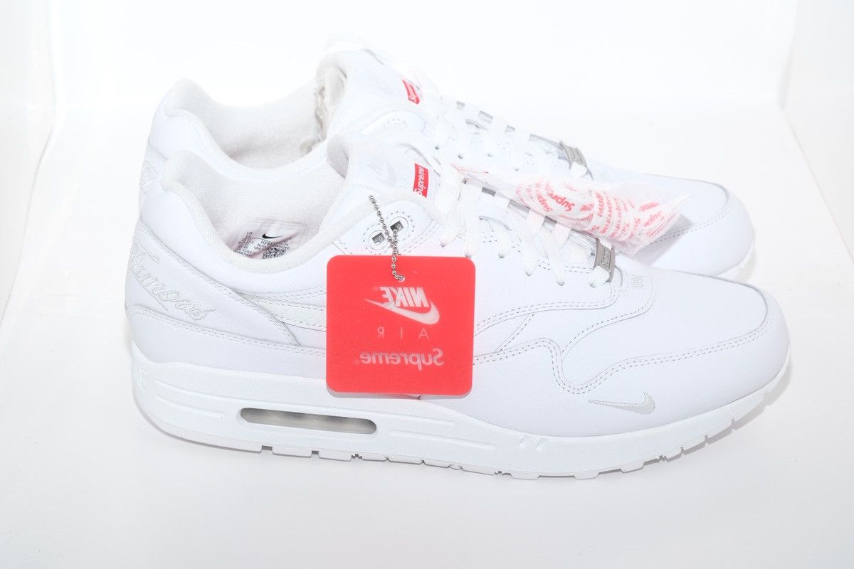 Nike × Supreme Supreme Nike Air Max 1 '87 SP - Size 13 - White -HF8813-100 Size US 13 / EU 46 - 3 Thumbnail