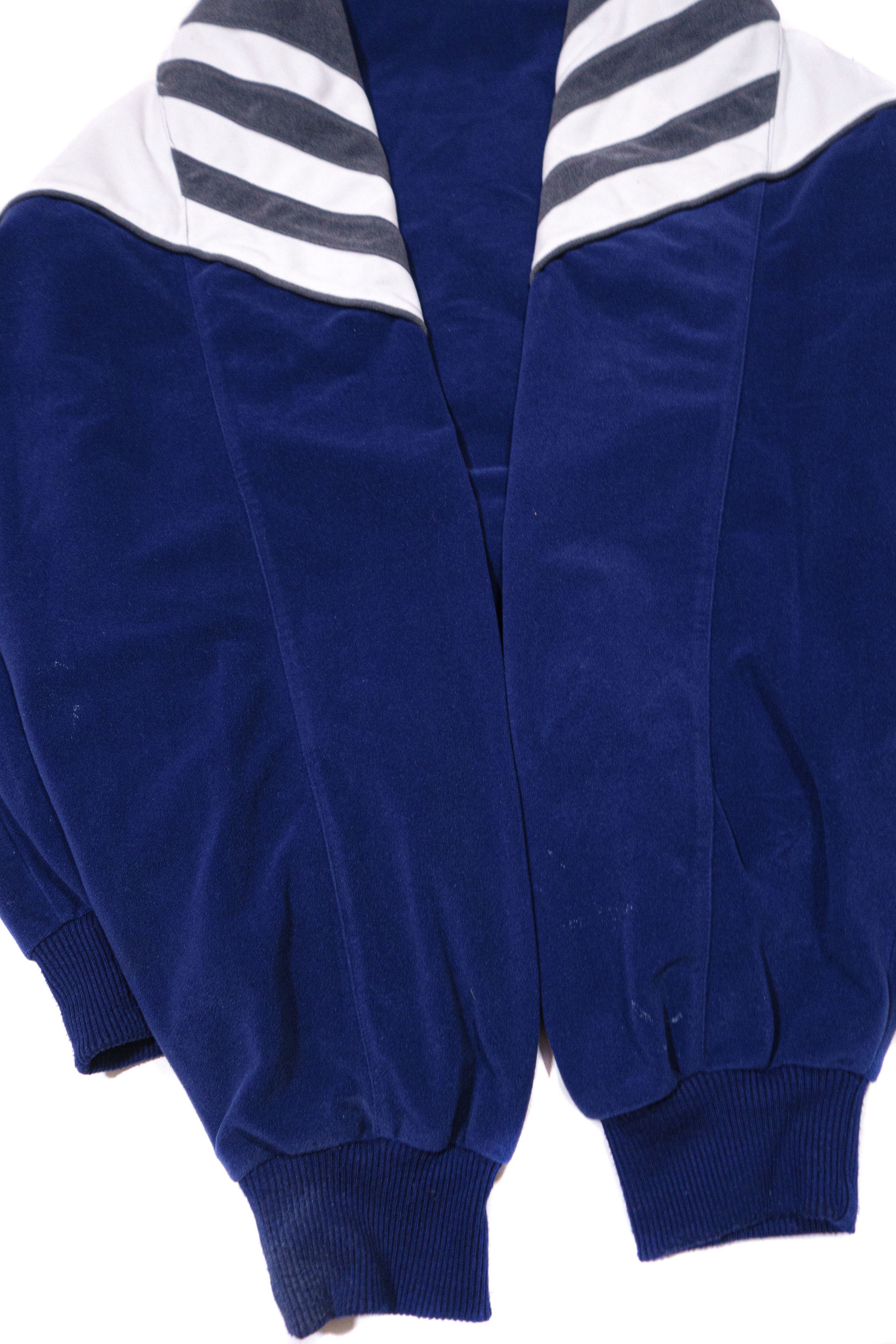 Adidas 90S Logo Plush Soft Velour Zip Jacket Size US L / EU 52-54 / 3 - 6 Thumbnail