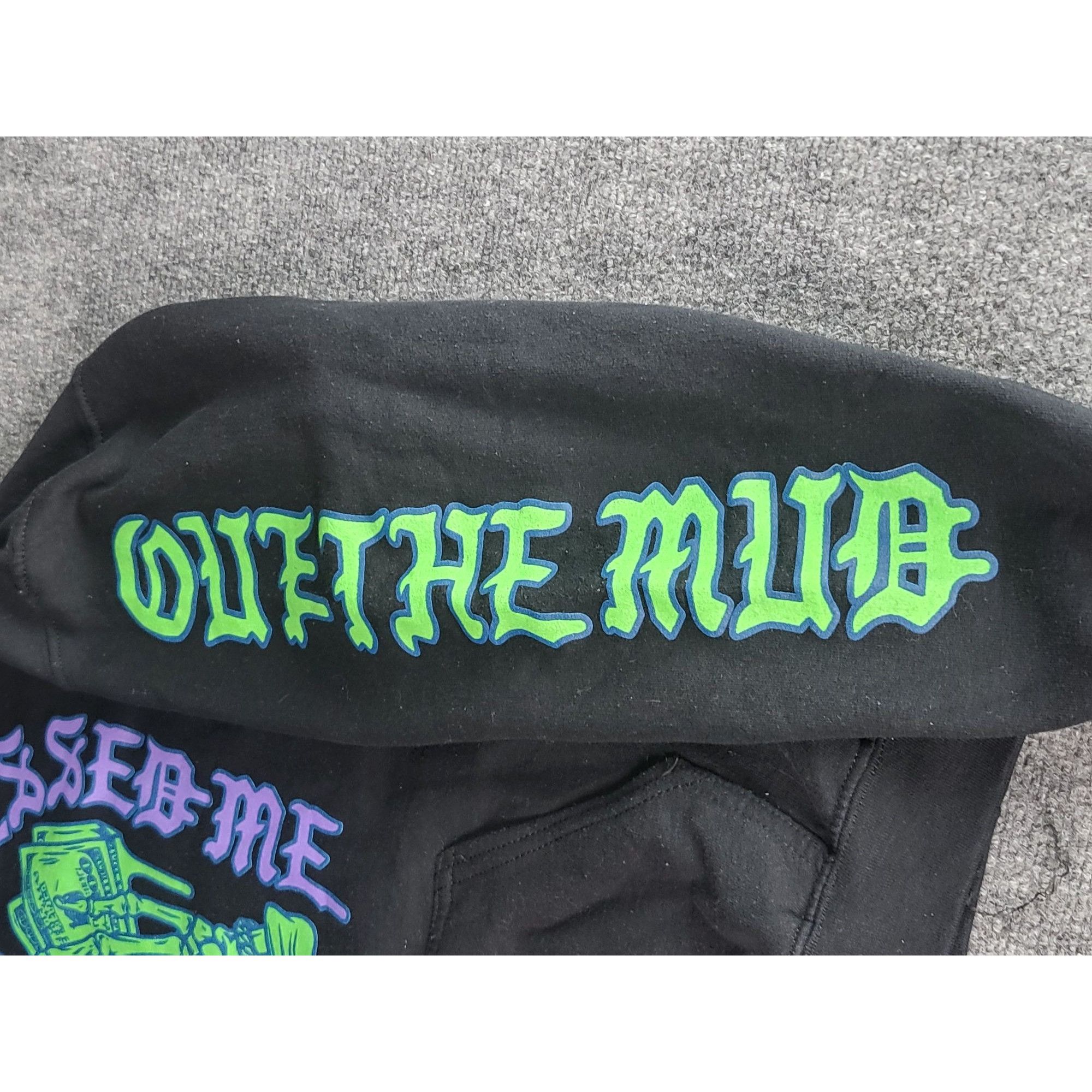 Gildan Hustlin Bleesed Me Gildan Heavy Blend Hoodie Men Sz L Out Th Size US L / EU 52-54 / 3 - 7 Thumbnail