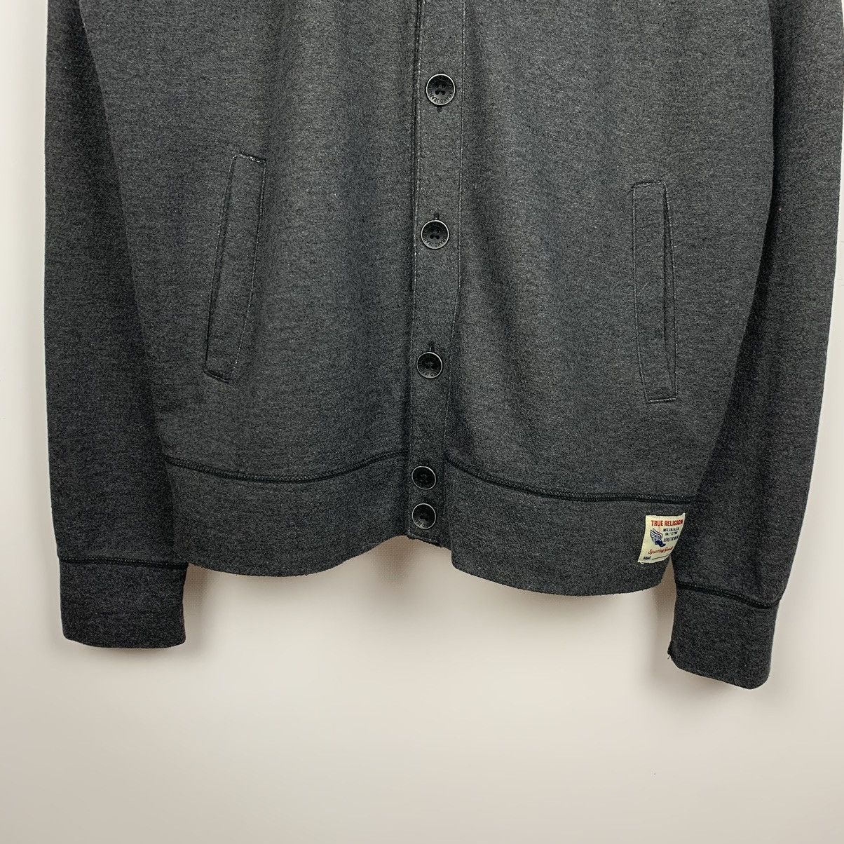True Religion Vintage Y2K True Religion Football Club Cardigan Sweater XL Size US XL / EU 56 / 4 - 6 Thumbnail