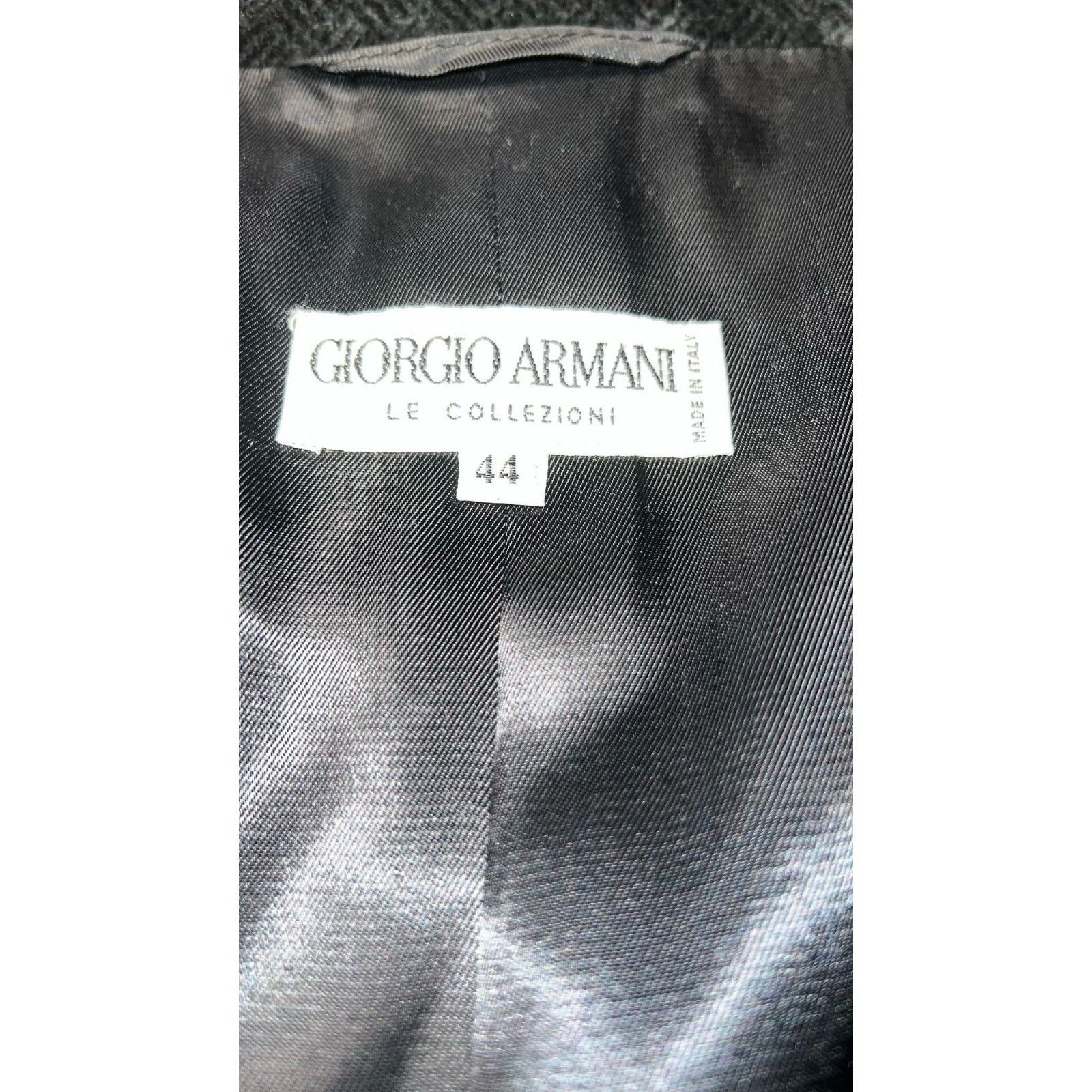 Armani Collezioni Giorgio Armani Cordoroy 3bt Black Blazer Size 44 Size 44R - 6 Thumbnail