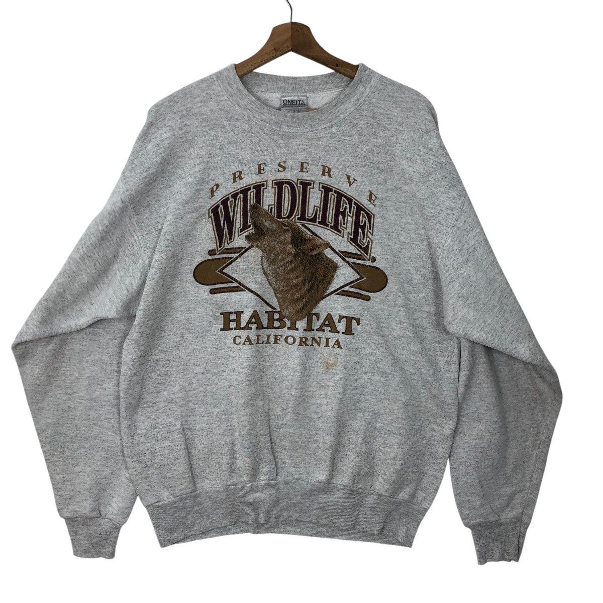 Habitat Vintage HABITAT California Wildlife Animal Sweatshirt Size US XL / EU 56 / 4 - 1 Thumbnail
