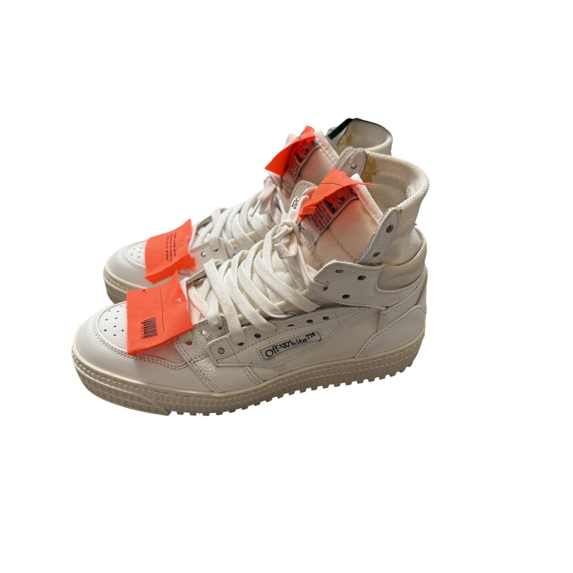 Off-White Off-White Cup Sole 3.0 High-Top Sneakers White/Orange EU 38 Size US 8 / IT 38 - 9 Thumbnail