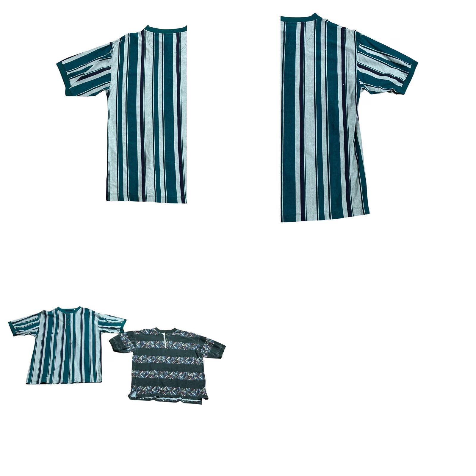 Vintage VINTAGE St John's Bay Shirt Lot Of 2 Medium Striped & Geometric Green Mens Shirt SJB Button-Up Short Sleeve 90s Cap 2 Pack Size US M / EU 48-50 / 2 - 11 Thumbnail