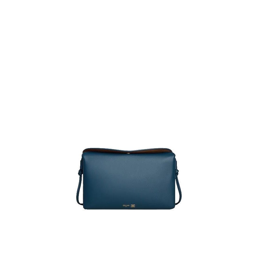 Celine CELINE Trio Flap Blue Smooth Bag New & Authentic Size ONE SIZE - 1 Preview