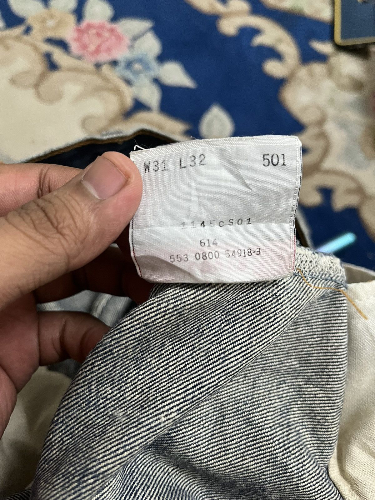 Levi's Vintage Levi’s 501 Dirty Blue Button 553 Jeans Size US 29 - 10 Thumbnail