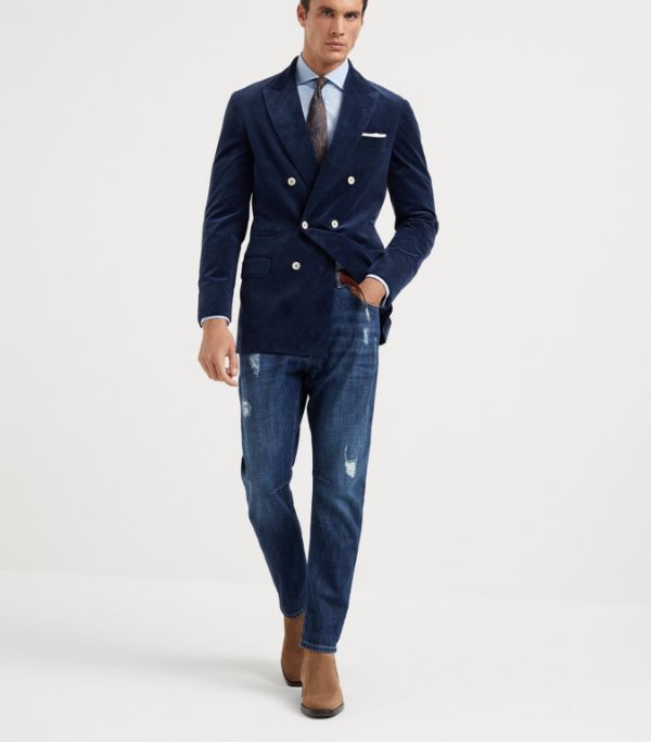 Brunello Cucinelli Jacket in Blue Size US M / EU 48-50 / 2 - 2 Thumbnail