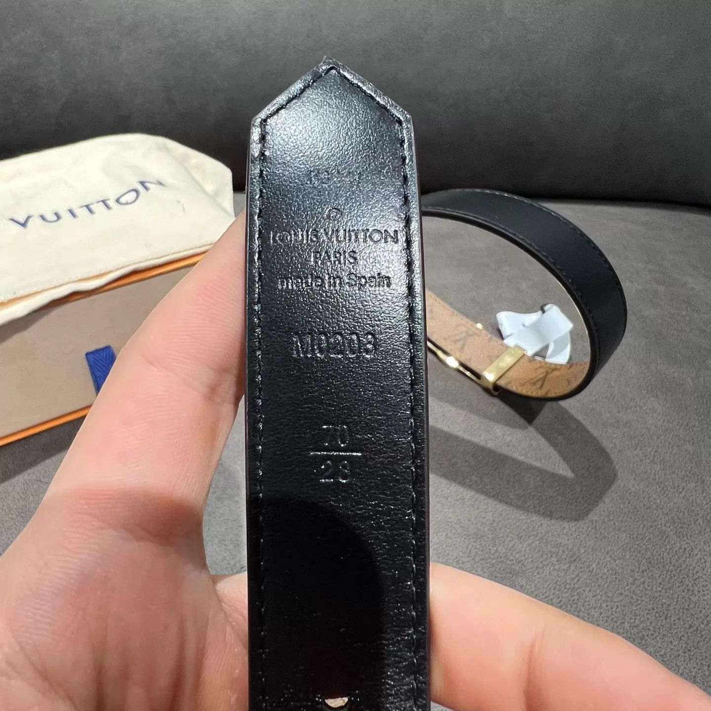 Louis Vuitton LOUIS VUITTON Daphne Double-Sided Belt 70CM New Size ONE SIZE - 5 Thumbnail