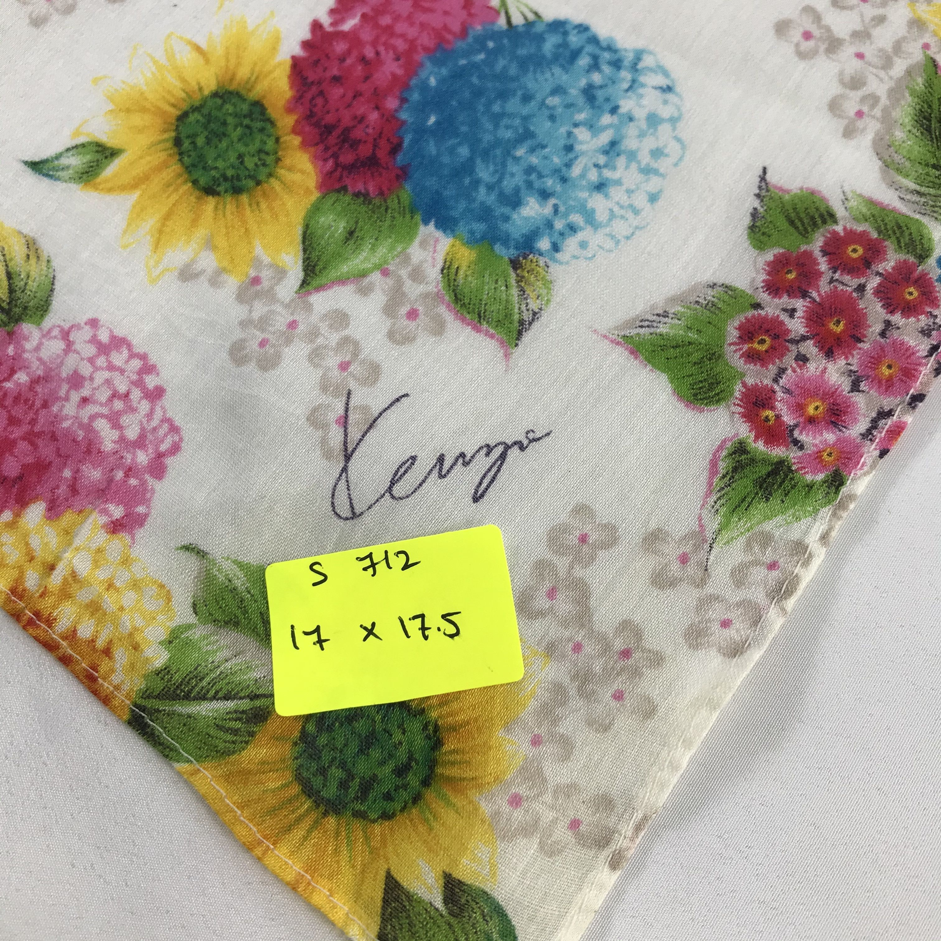 Kenzo × Vintage Kenzo Bandana / Handkerchief / Neckerchief - S712 Size ONE SIZE - 5 Thumbnail