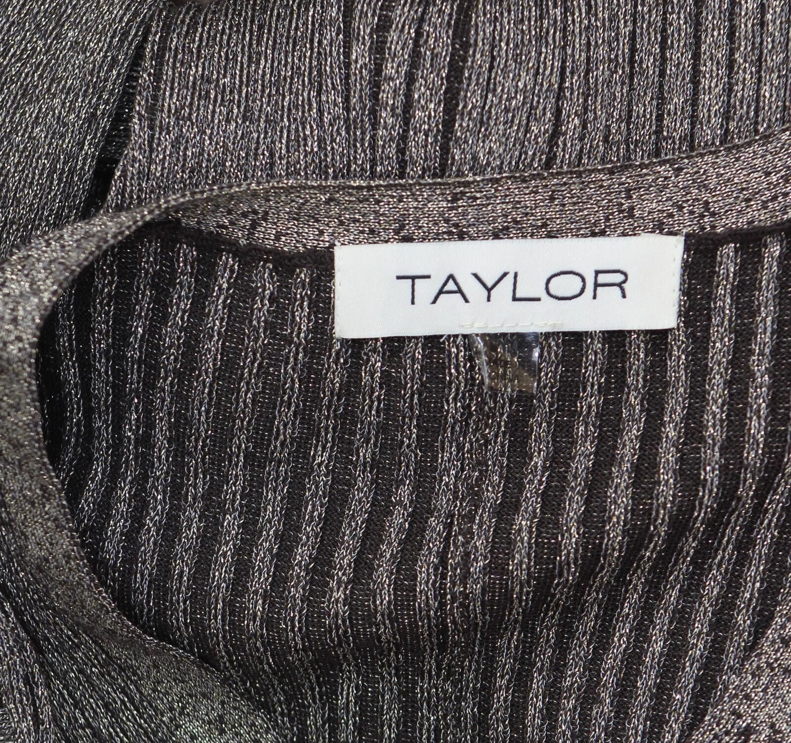 Ann Taylor Nwt Taylor Fit Flare Sweater Dress 6750p Brown / Gold Pm Size M / US 6-8 / IT 42-44 - 4 Thumbnail