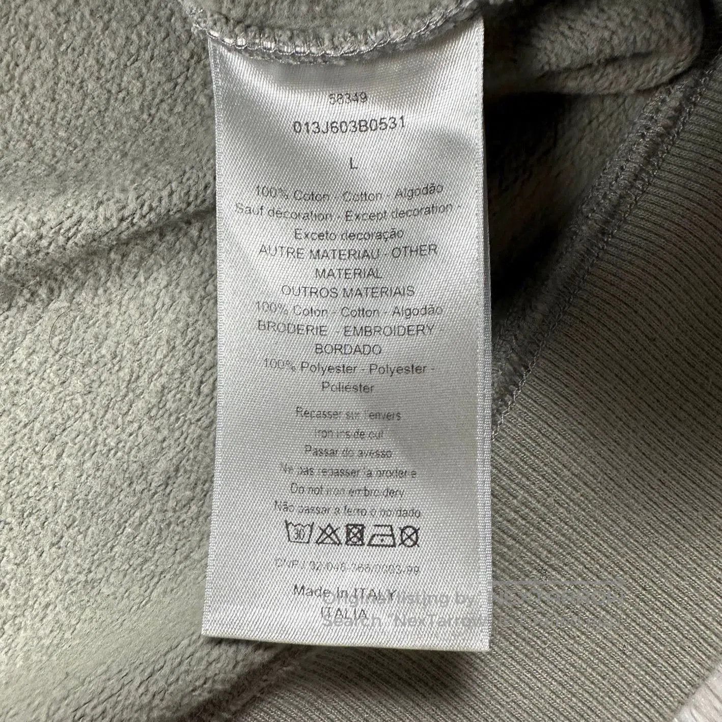 Dior dior gray logo patch sweatshirt size L. Size US L / EU 52-54 / 3 - 6 Thumbnail
