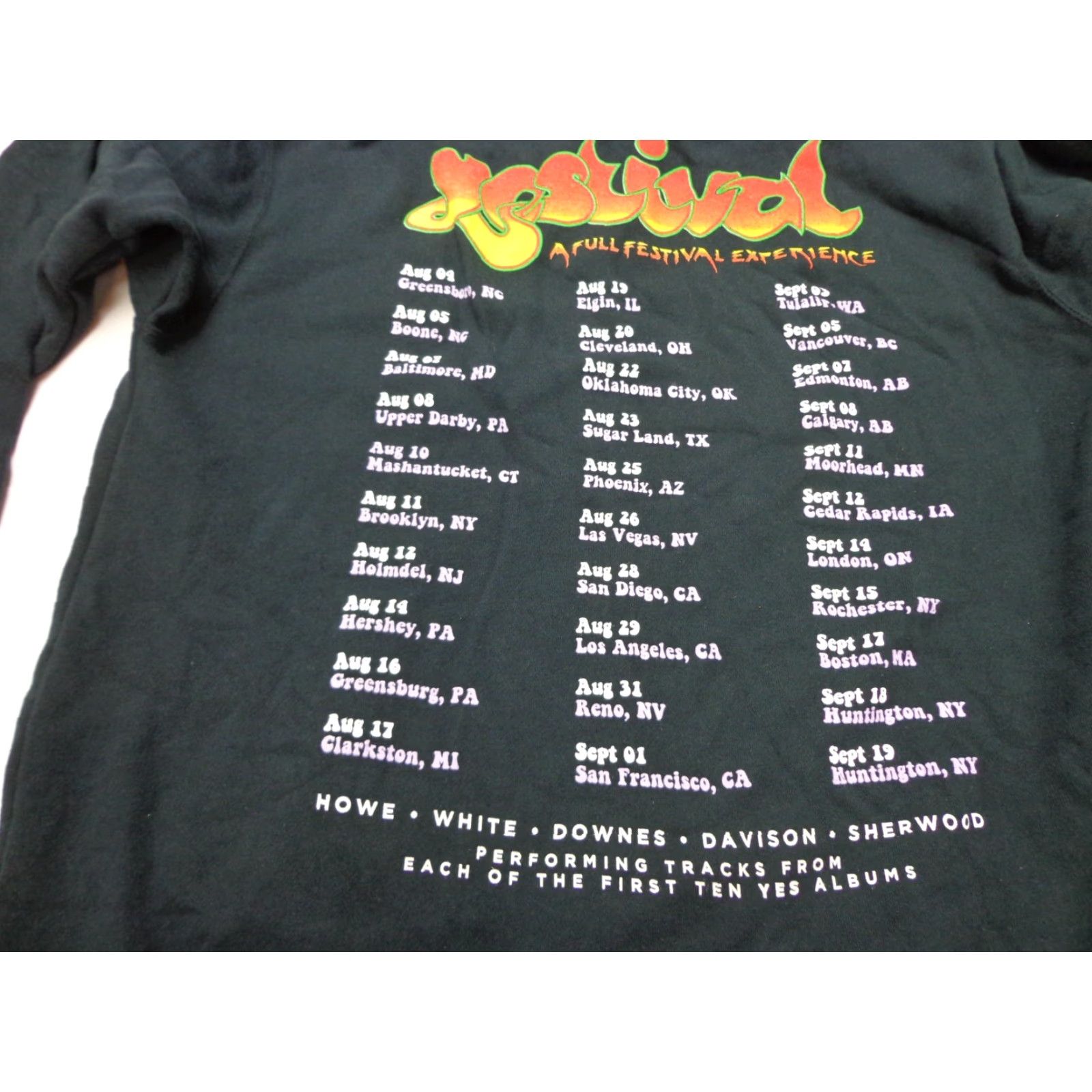 Vintage YES Band YESTIVAL Black Hoodie Full Zip Size Medium Size US M / EU 48-50 / 2 - 2 Thumbnail