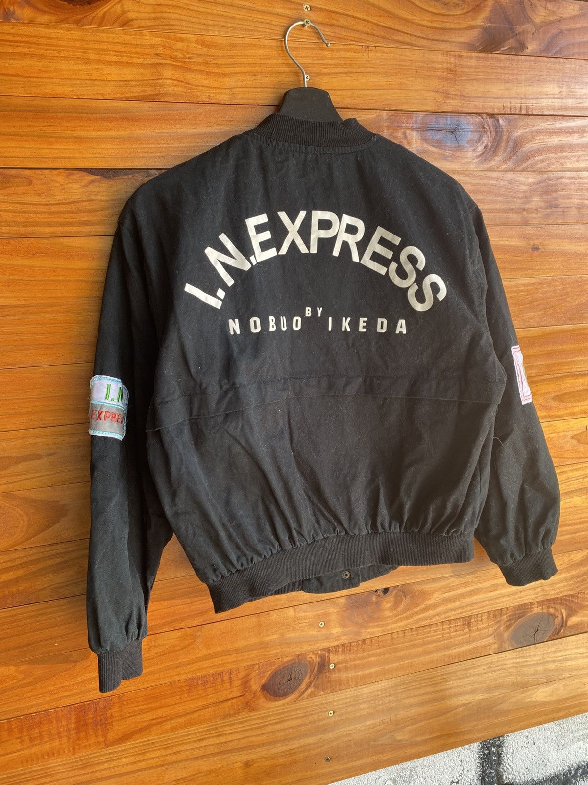 Japanese Brand Vintage I.N. Express by Nobuo Ikeda Black with Multi Patches Size US S / EU 44-46 / 1 - 10 Thumbnail