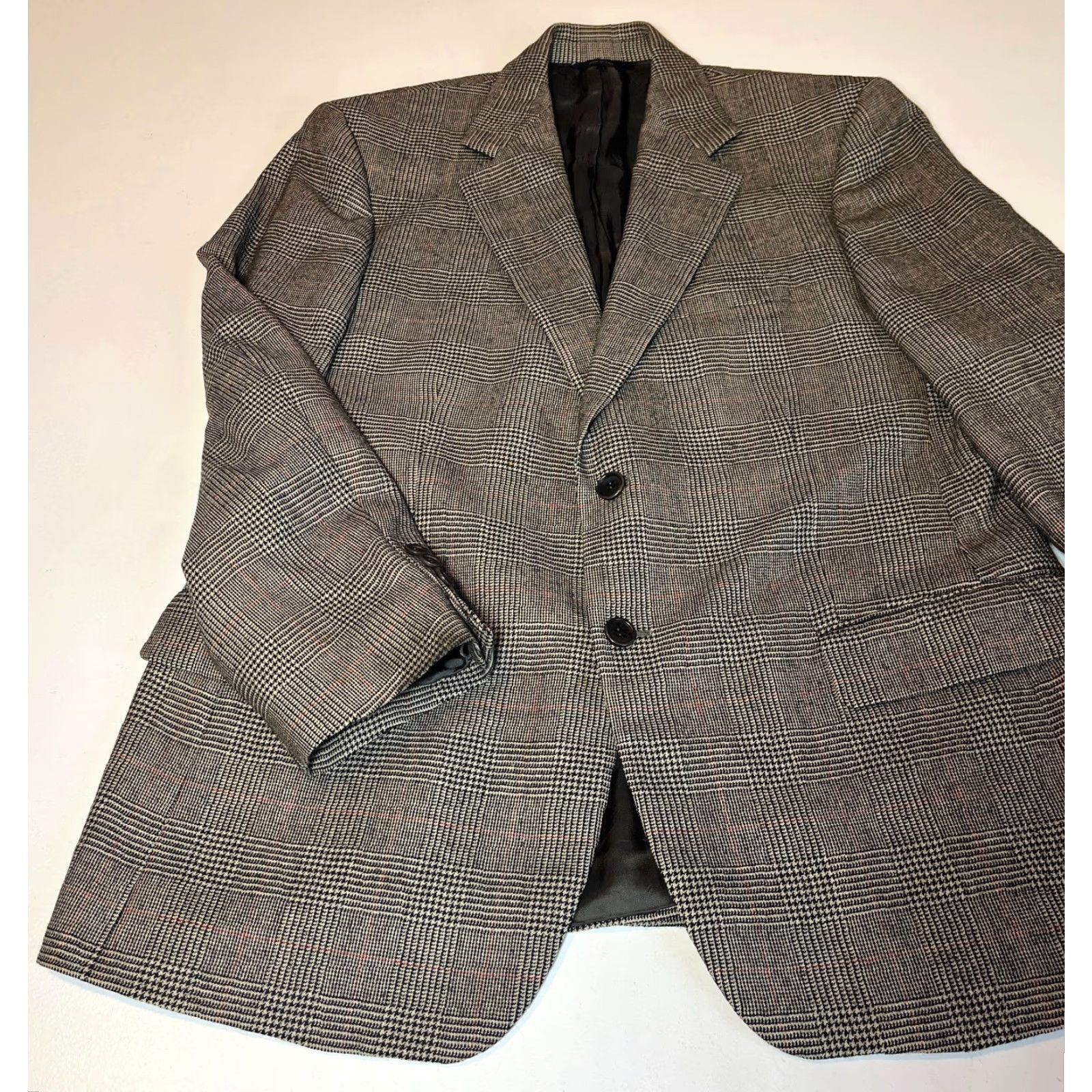 Brooks Brothers Brooks Brothers Blazer Jacket Men's Wool Plaid 42 Short Brown Loro Piana Zelander Made in Italy Size 42R - 6 Thumbnail