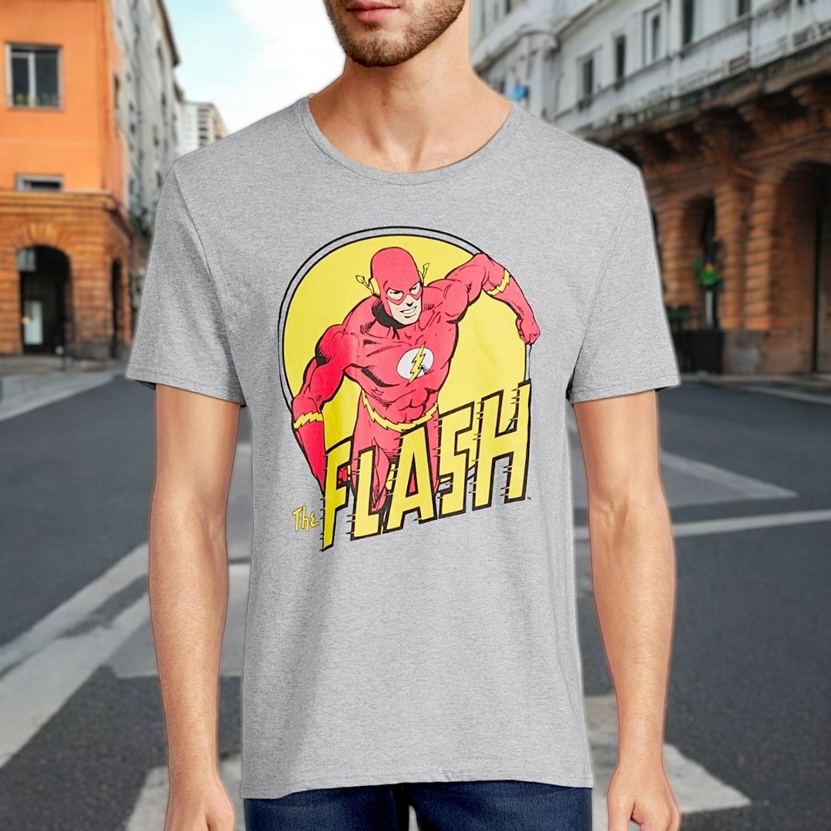 DC Comics The Flash DC Comics Men’s Short Sleeve Graphic T-Shirt Sz L Size US L / EU 52-54 / 3 - 1 Thumbnail