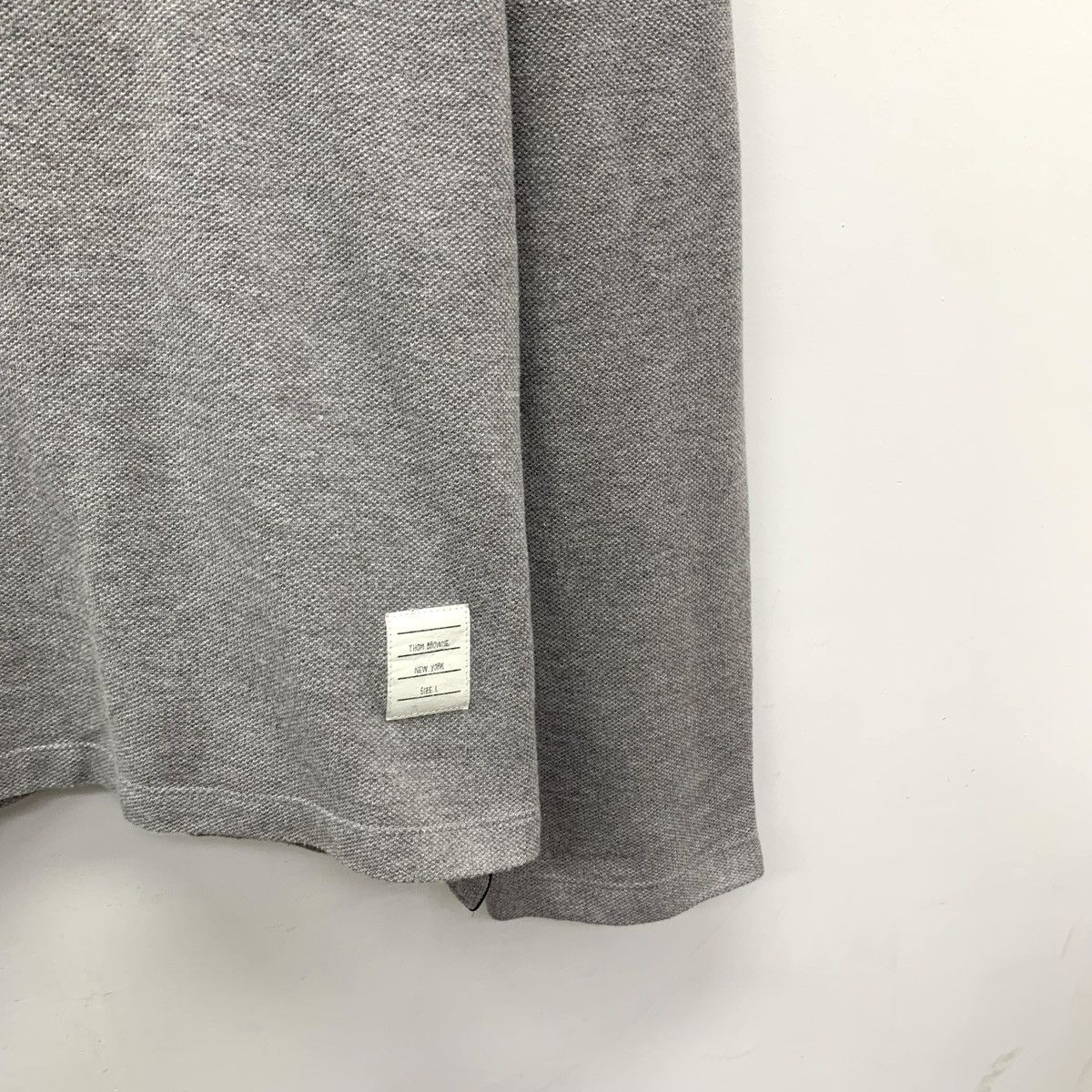 Thom Browne Thom Browne Grey Four-Bar Long Sleeve Sweatshirt K26WX Size US S / EU 44-46 / 1 - 4 Thumbnail