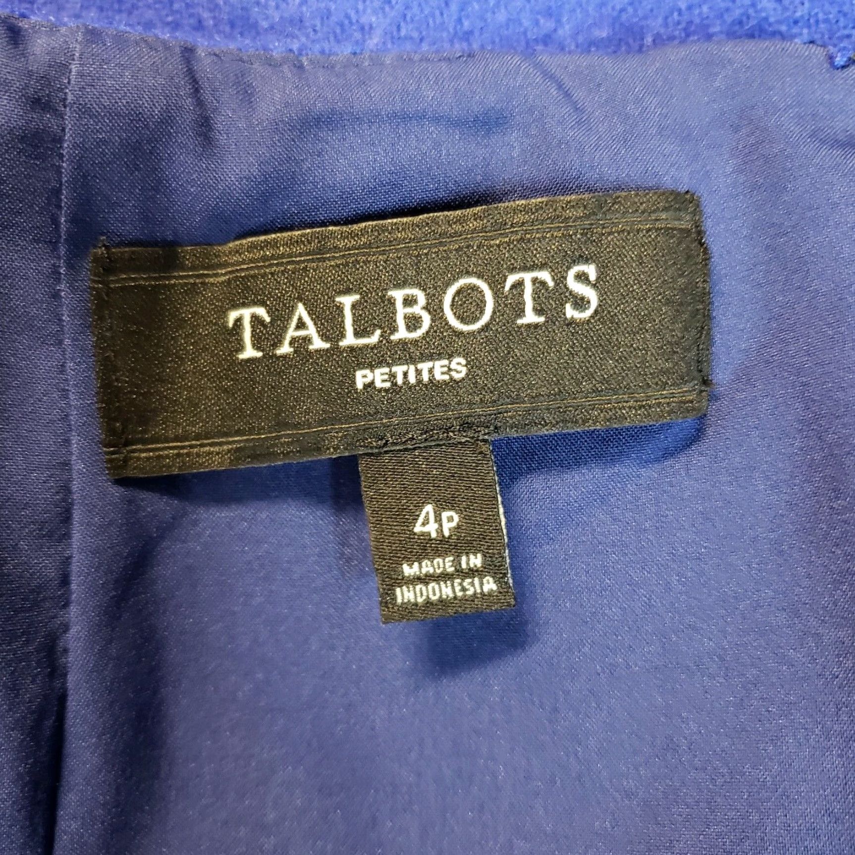 Talbots Talbots Skirt Womens Pencil Sz 4P Blue Wool Blend Lined Petite Short 19" 15" Waist Solid Size 27" / US 4 / IT 40 - 3 Thumbnail