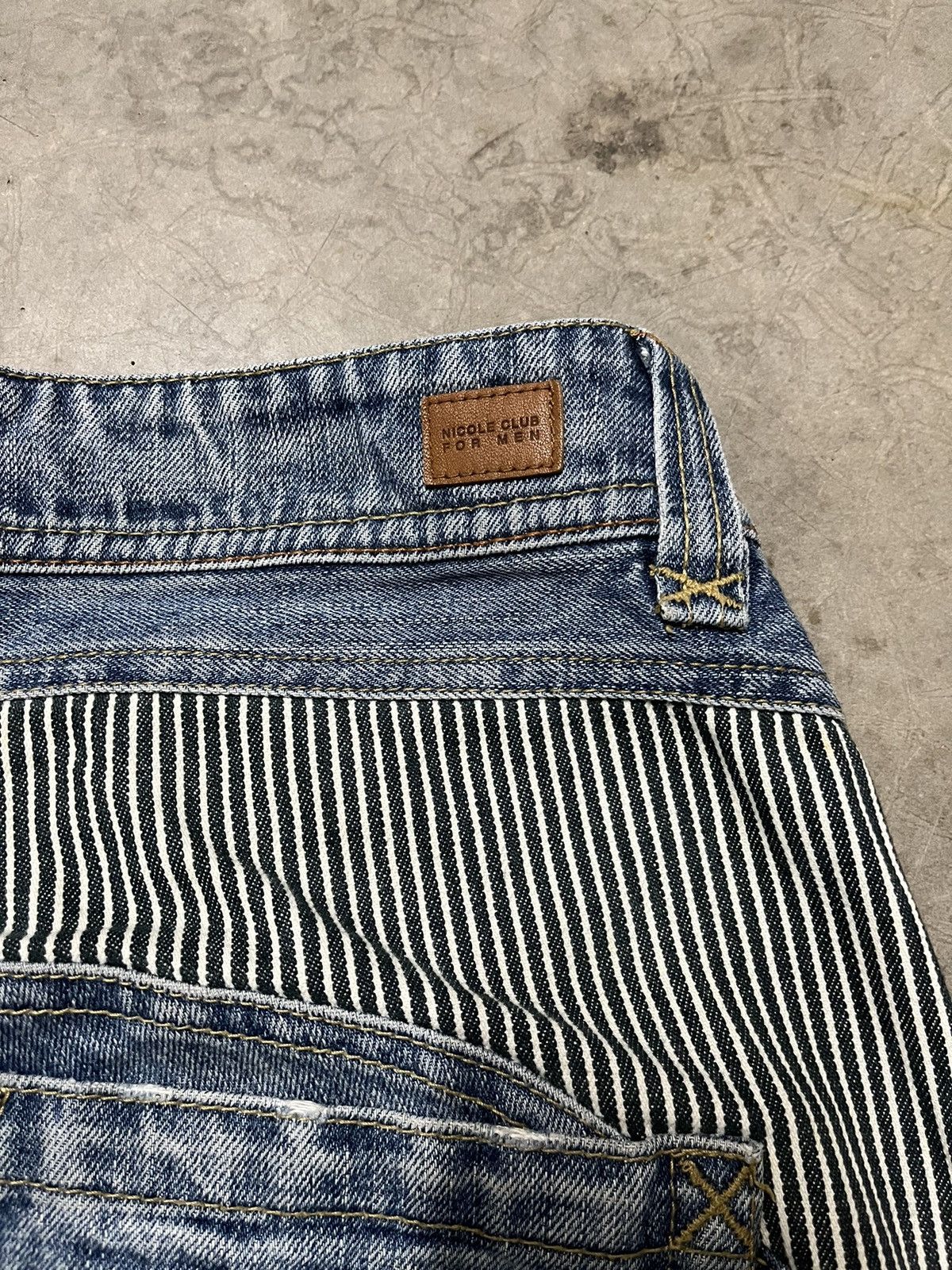 Hysteric Glamour Distressed Nicole Club for men Reconstructed hickory stripe Size US 32 / EU 48 - 12 Thumbnail