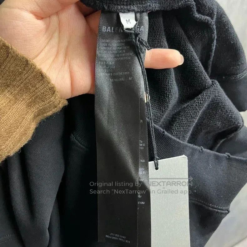 Balenciaga Balenciaga Black Logo Hoodie Sweatshirt. Size US M / EU 48-50 / 2 - 4 Thumbnail