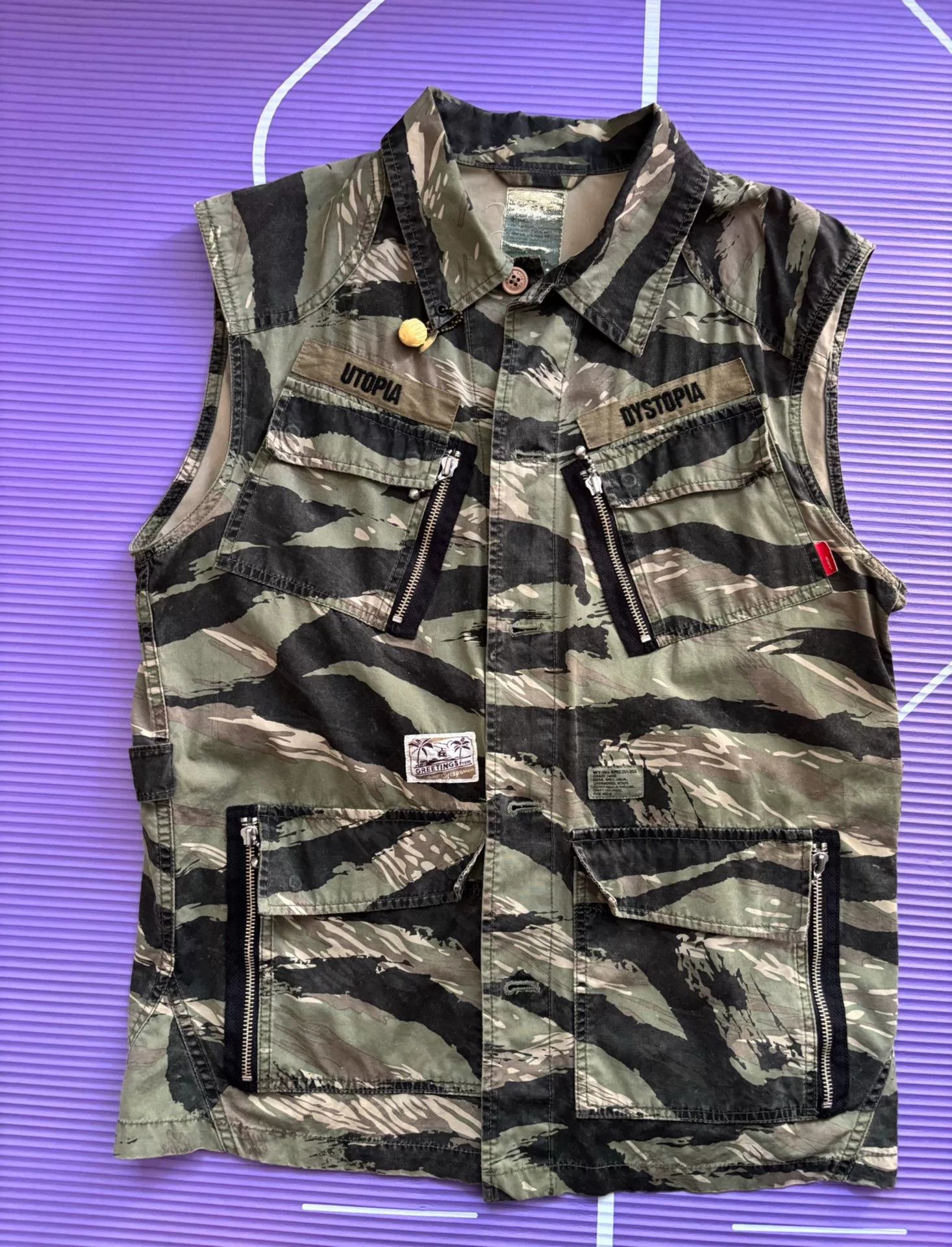 Wtaps WTAPS 08SS Tiger Camo Vest Size US M / EU 48-50 / 2 - 1 Thumbnail