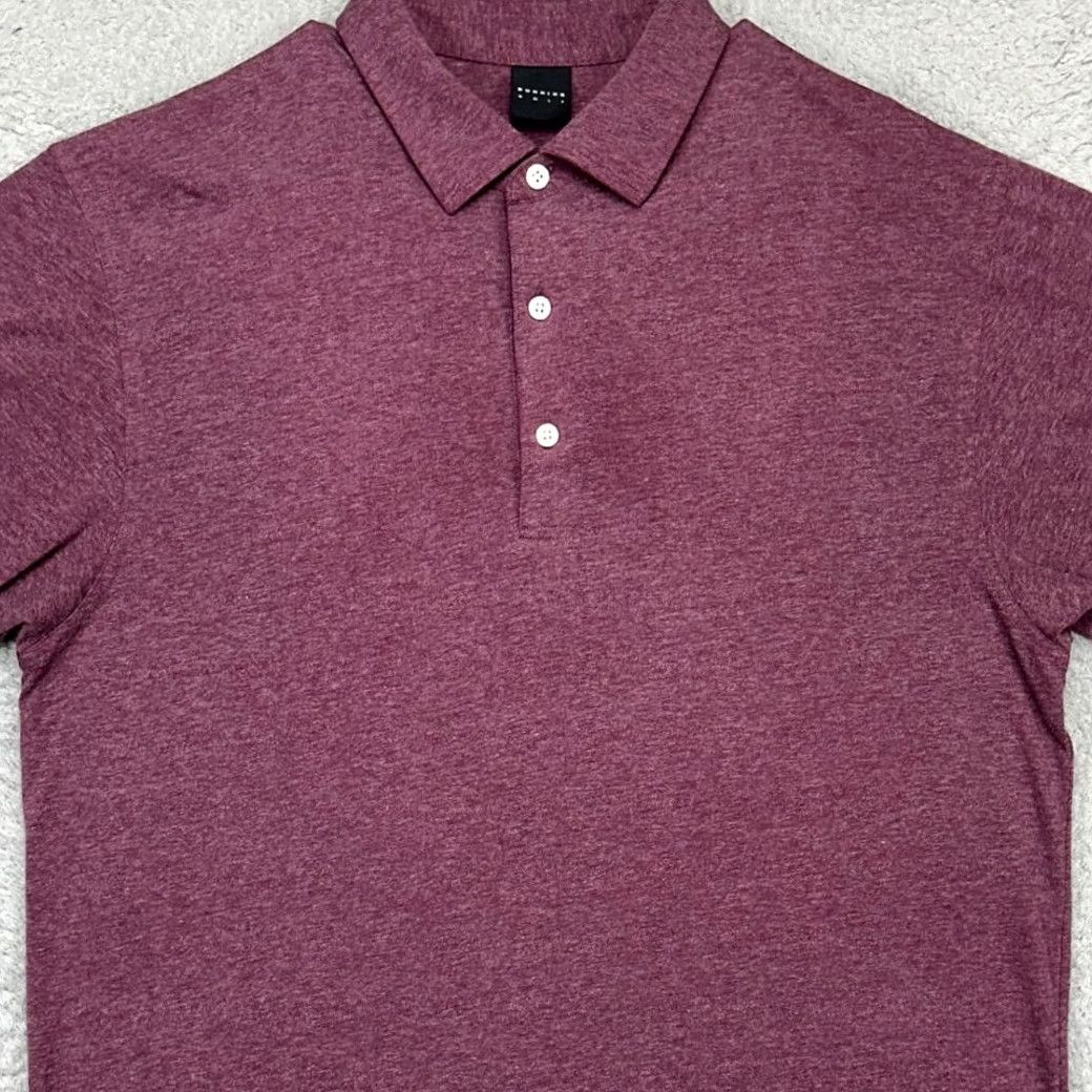 Vintage Dunning Golf Polo Shirt Adult XL Burgundy Solid Short Sleeve Mens Polo Athletic Golfing Rugby Shirt Size US XL / EU 56 / 4 - 2 Thumbnail