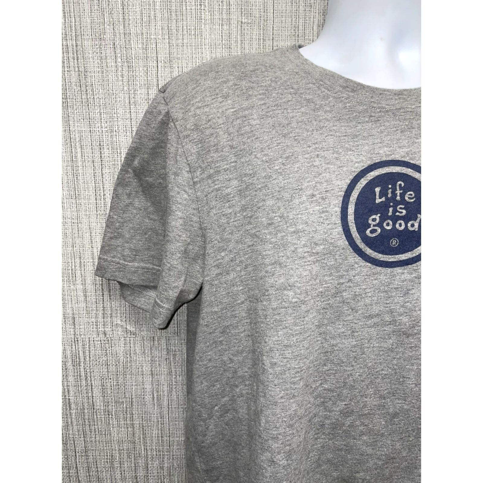 Life is Good Life Is Good Mens Grey Graphic T-Shirt Adult Medium Size US M / EU 48-50 / 2 - 5 Thumbnail