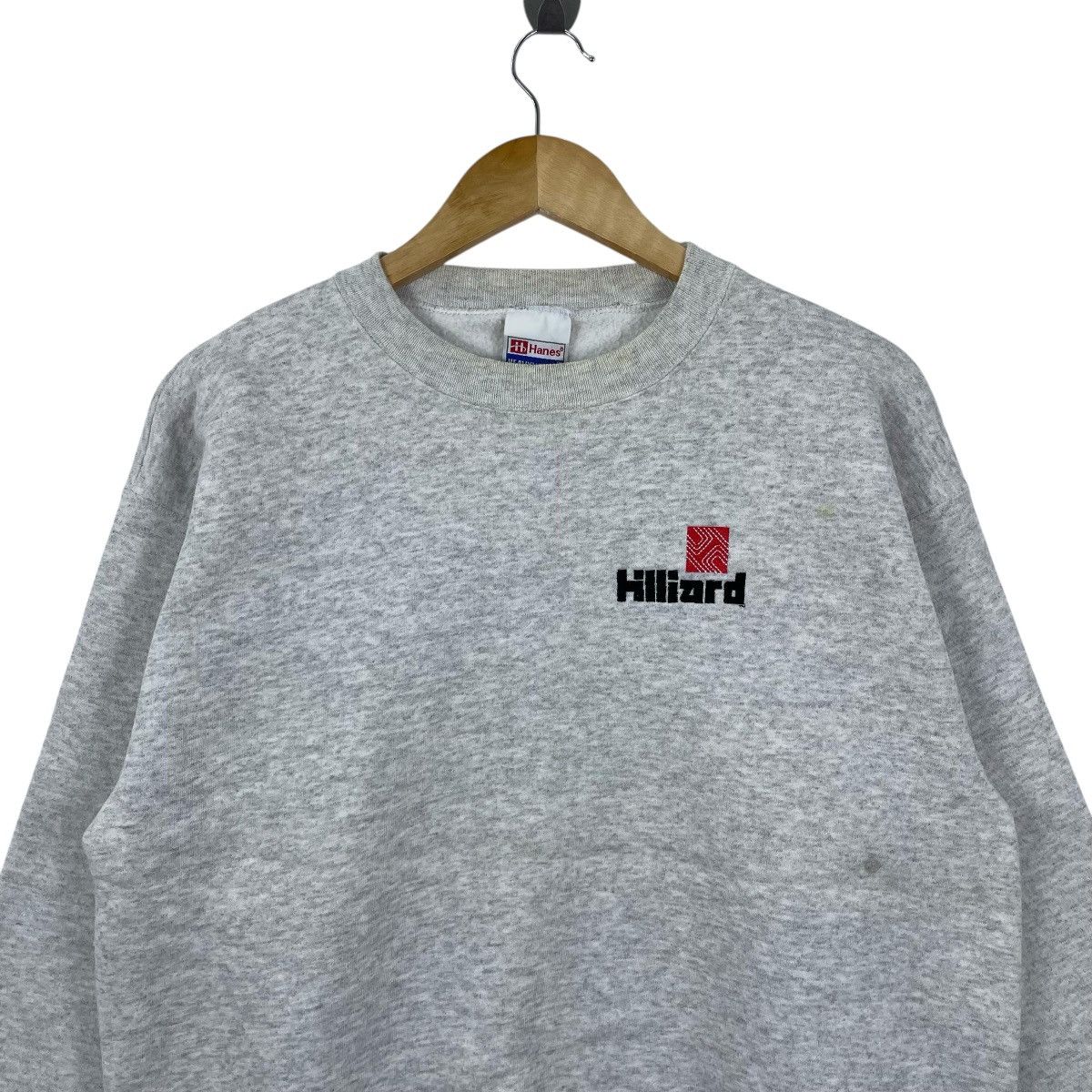 Hanes × Vintage Vintage 90s Hilliard Corporation Crewneck Sweatshirt Size US L / EU 52-54 / 3 - 3 Thumbnail