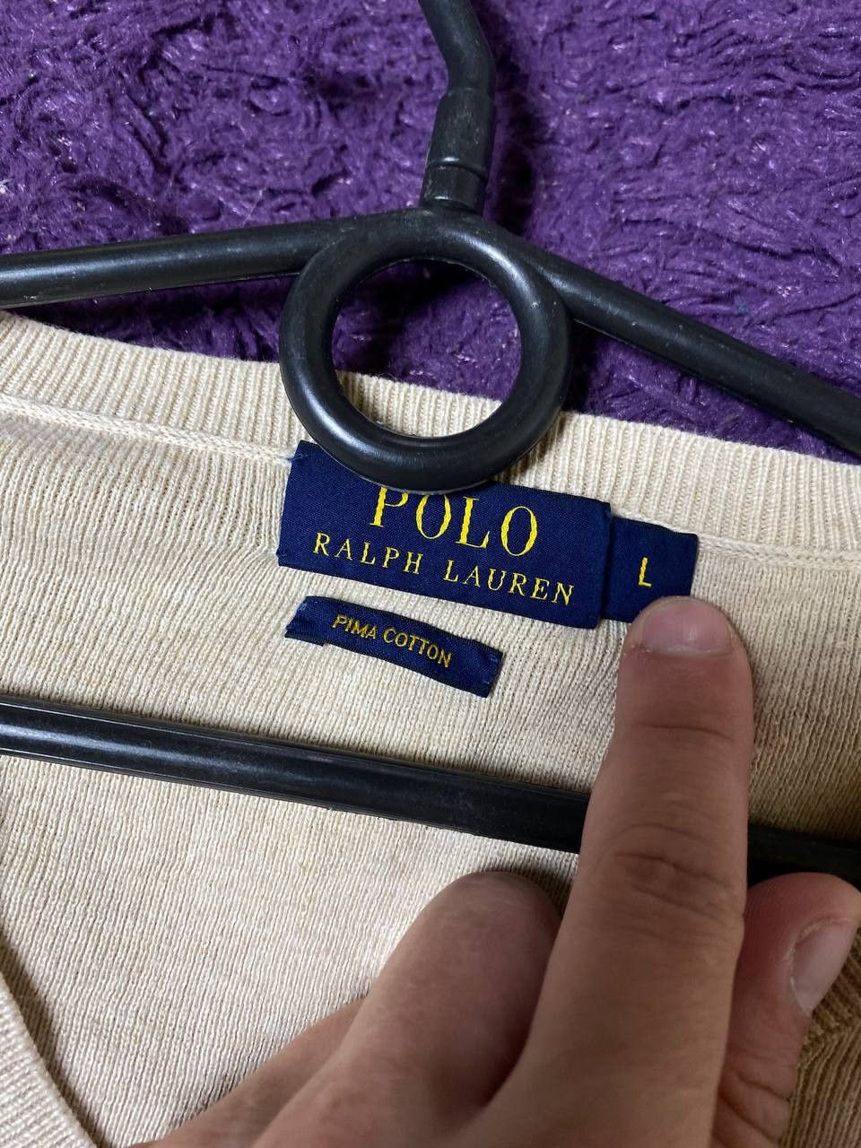 Polo Ralph Lauren Vintage 1990s Polo Ralph Lauren Logo Sweater Size US L / EU 52-54 / 3 - 6 Thumbnail