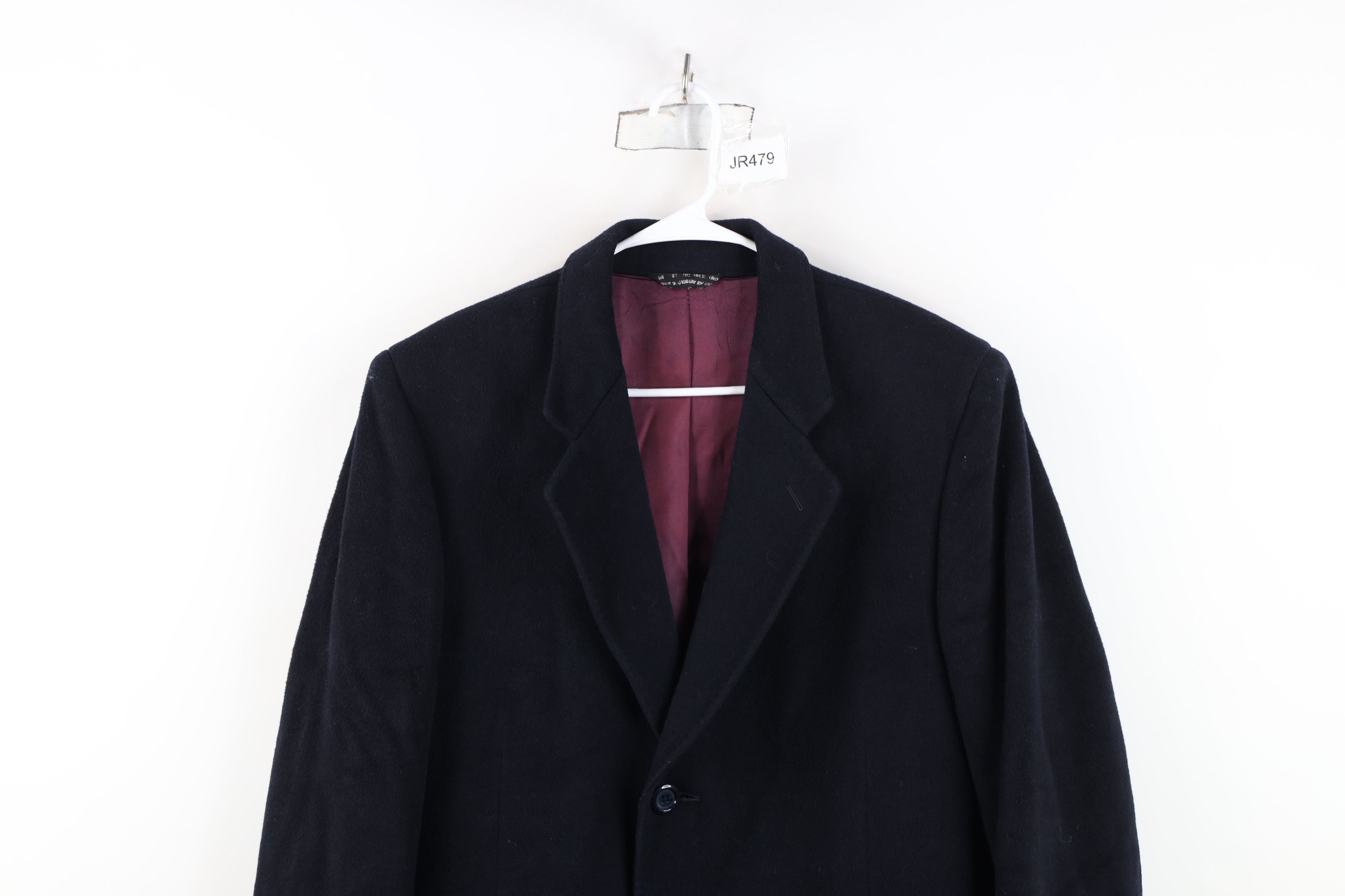 Vintage Vintage 70s Streetwear Winter Overcoat Jacket Navy Blue Size US XL / EU 56 / 4 - 2 Thumbnail