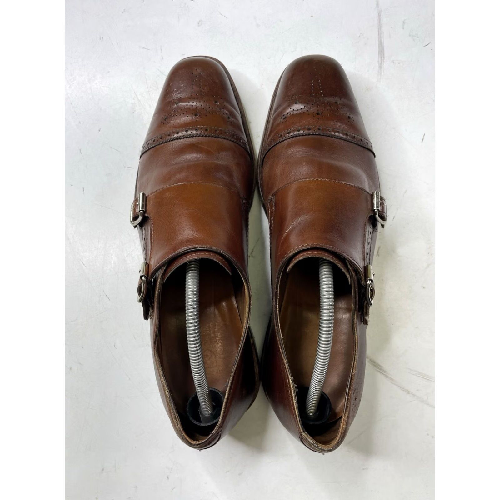Allen Edmonds Allen Edmonds Brown Leather Double Monk Straps Dress Shoes Mens Size 12D USA St. John's Size US 12 / EU 45 - 7 Thumbnail