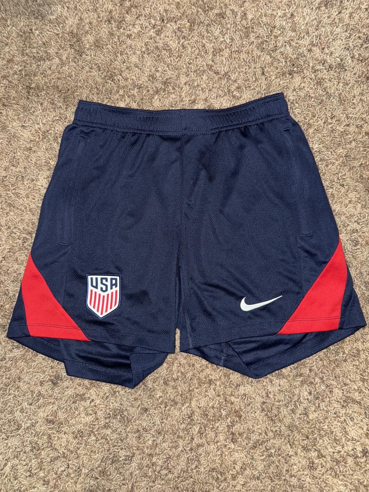 Nike Nike Women’s USMNT Strike Dri-FIT Soccer Knit Shorts Sample Size 28" / US 6 / IT 42 - 1 Thumbnail