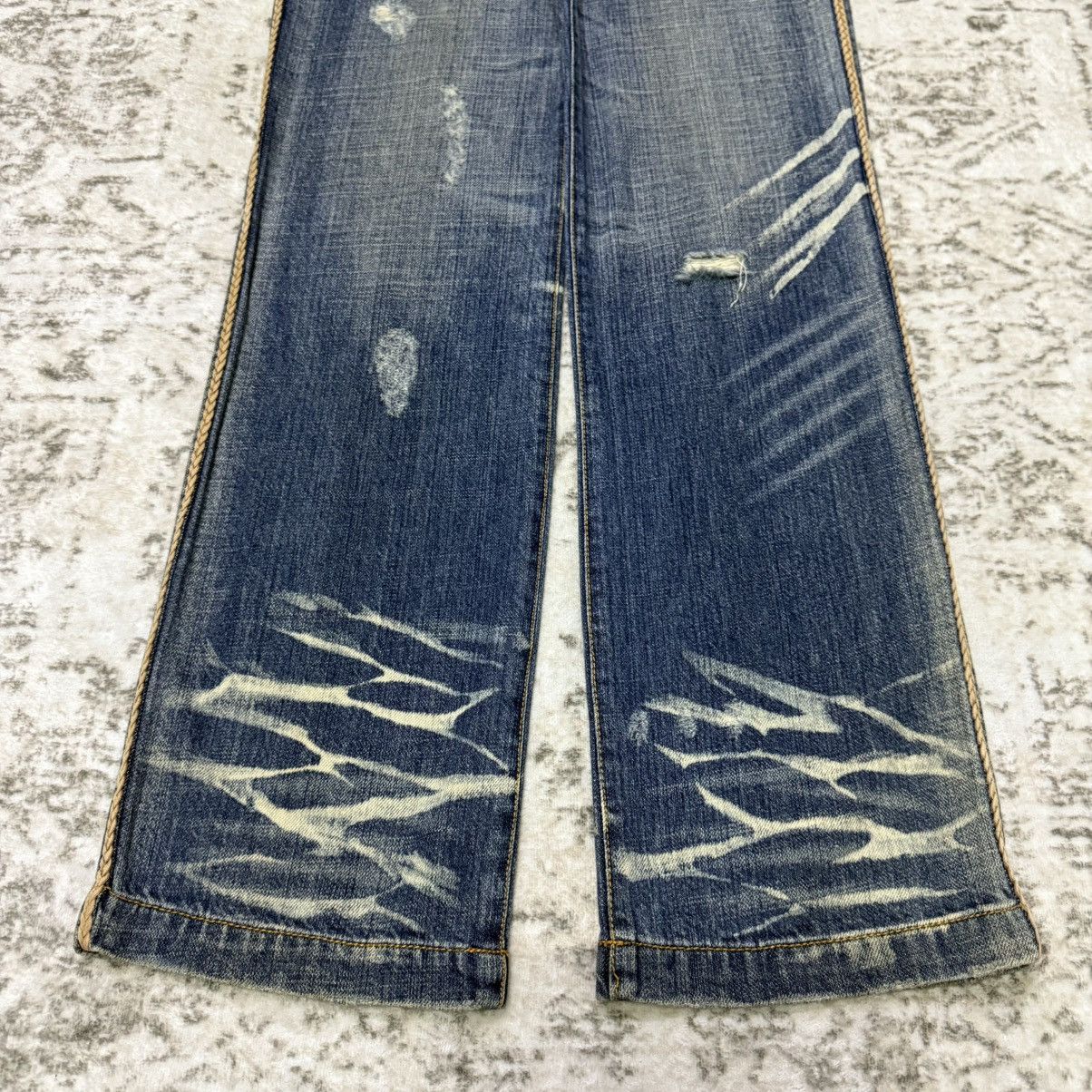 Hysteric Glamour Ba-tsu Studio Japan Brainded Details Distressed Jeans Size US 30 / EU 46 - 3 Thumbnail