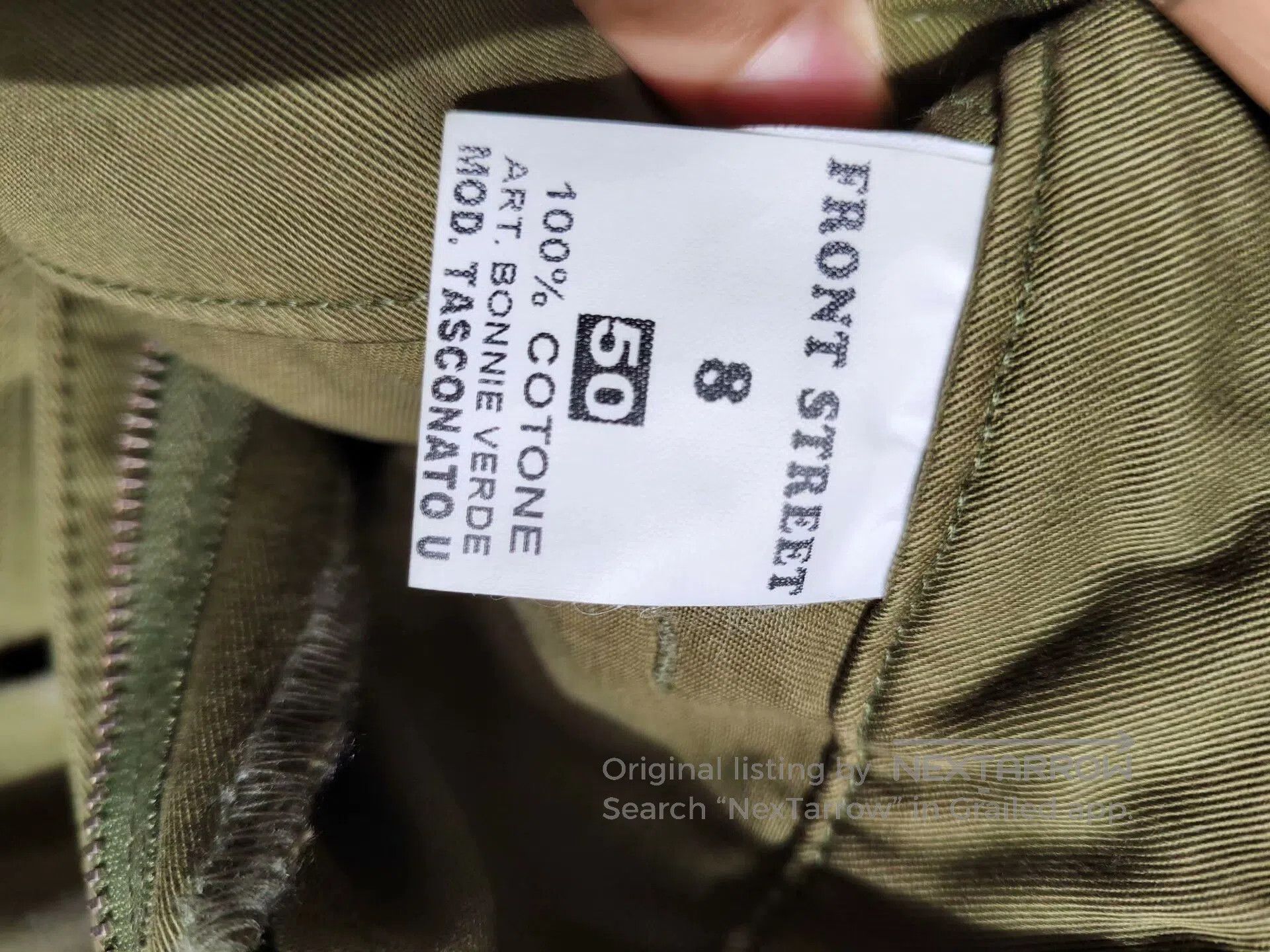 Japanese Brand Front Street Cargo Pants in Green. Size US 28 / EU 44 - 6 Thumbnail