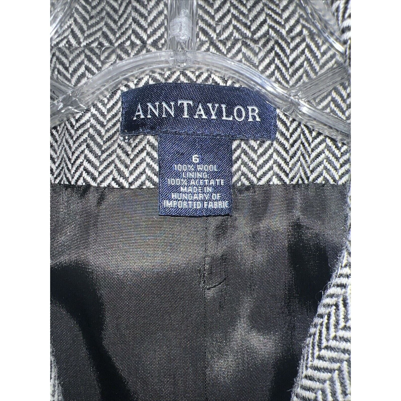 Ann Taylor Ann Taylor Women’s Blazer 3 Button Size 6 Wool Jacket Black Size M / US 6-8 / IT 42-44 - 3 Thumbnail