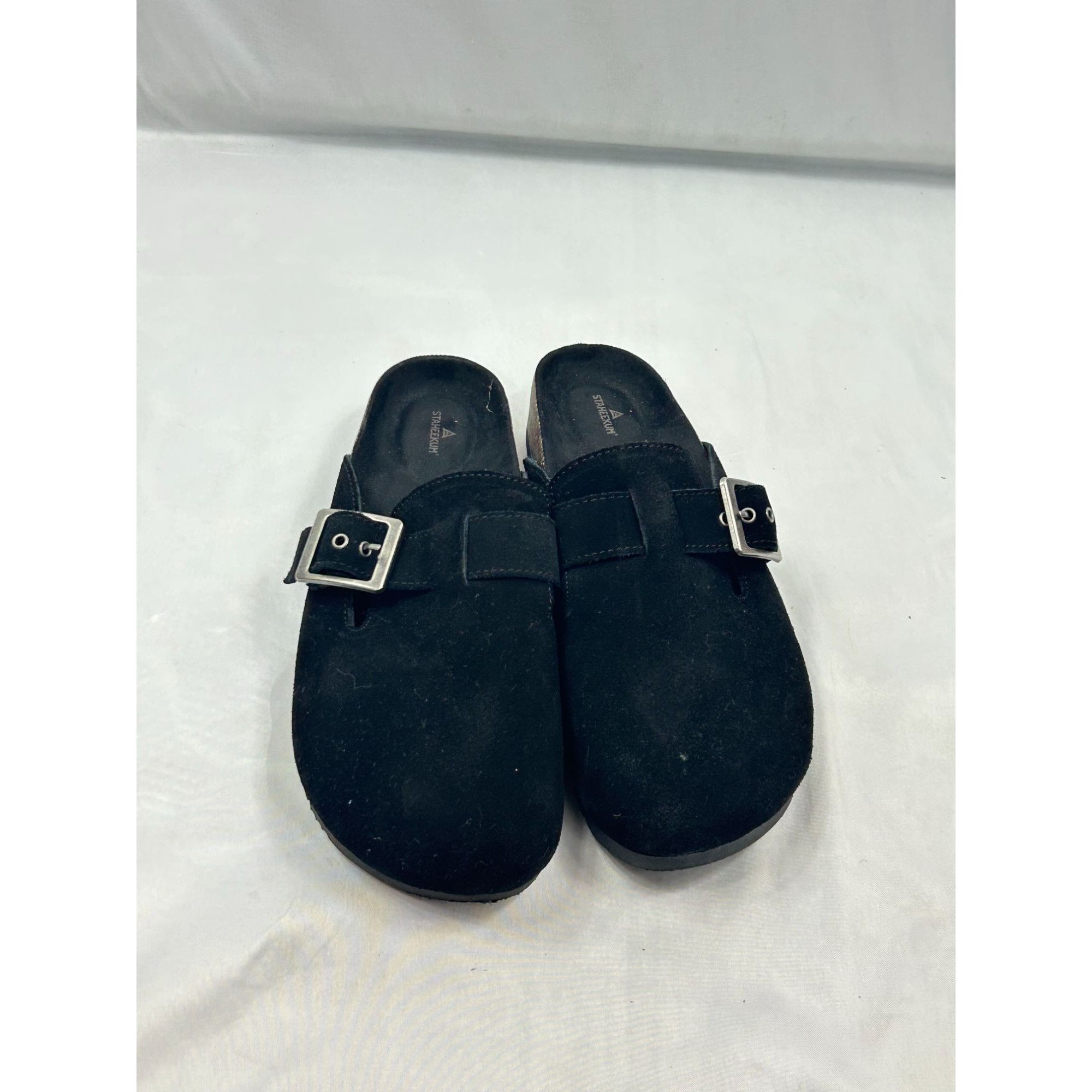 Other Staheekum Clogs Women Size 9 Black Suede Mule Slip On Comfor Size US 9 / IT 39 - 2 Thumbnail
