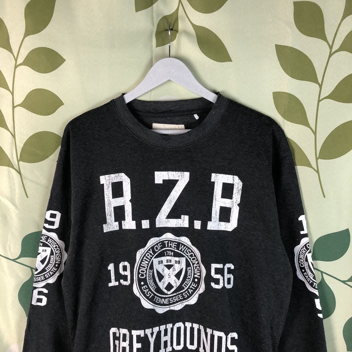 Japanese Brand R.Z.B Grey Hounds Grey Sweatshirt #7469 Size US M / EU 48-50 / 2 - 2 Thumbnail