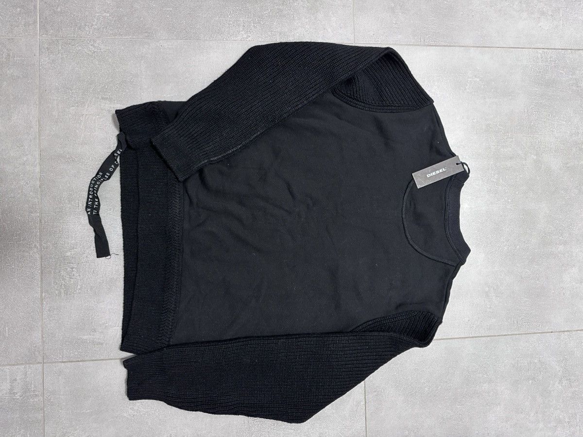 Diesel Diesel Black K-Rushis Sweater Knit Wool Combination Size S Size US S / EU 44-46 / 1 - 4 Thumbnail