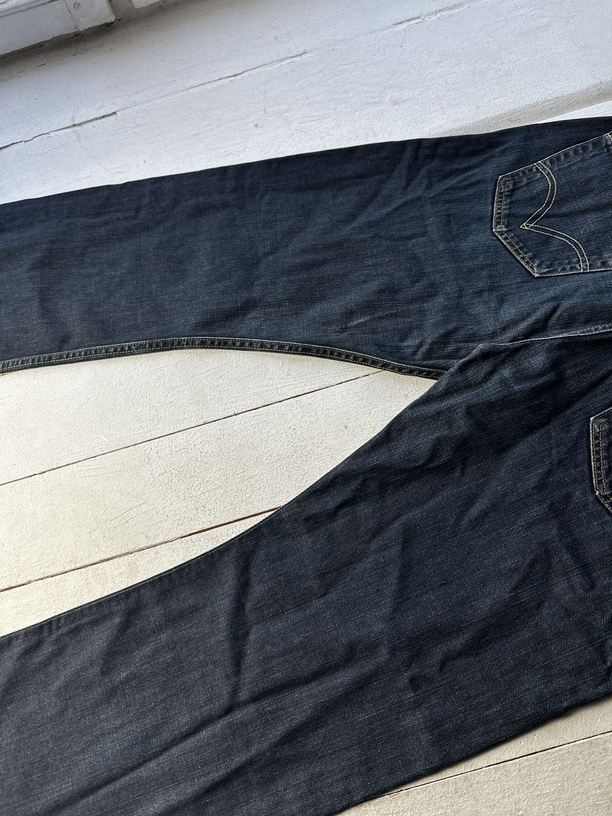Levi's 🚨Vintage 90s Levis Jeans 506 LEGEND y2k dark Wash Denim Size US 35 - 10 Thumbnail