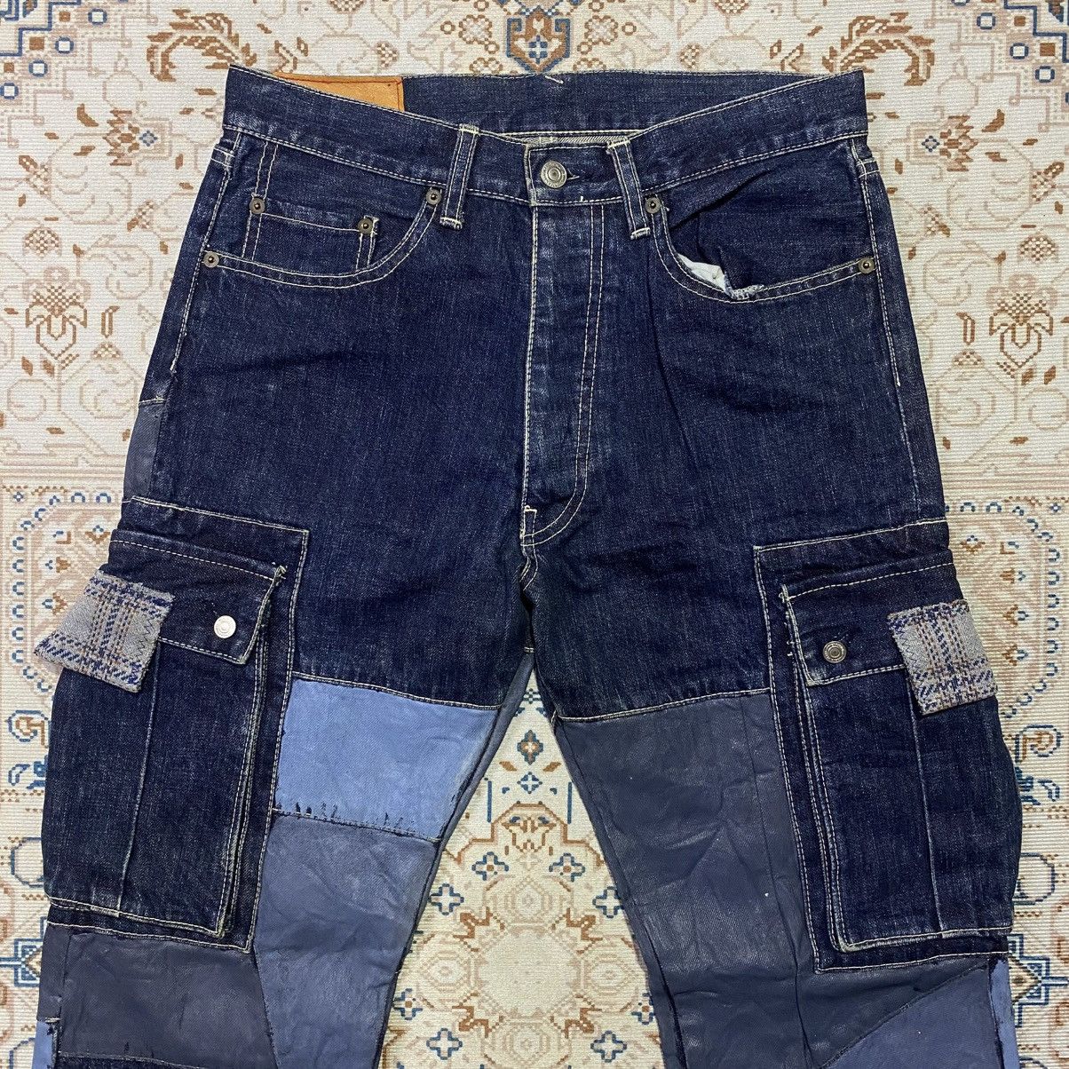 Japanese Brand BYEMRT PARIS FRANCE UNIQUE CARGO JEANS Size US 30 / EU 46 - 4 Thumbnail