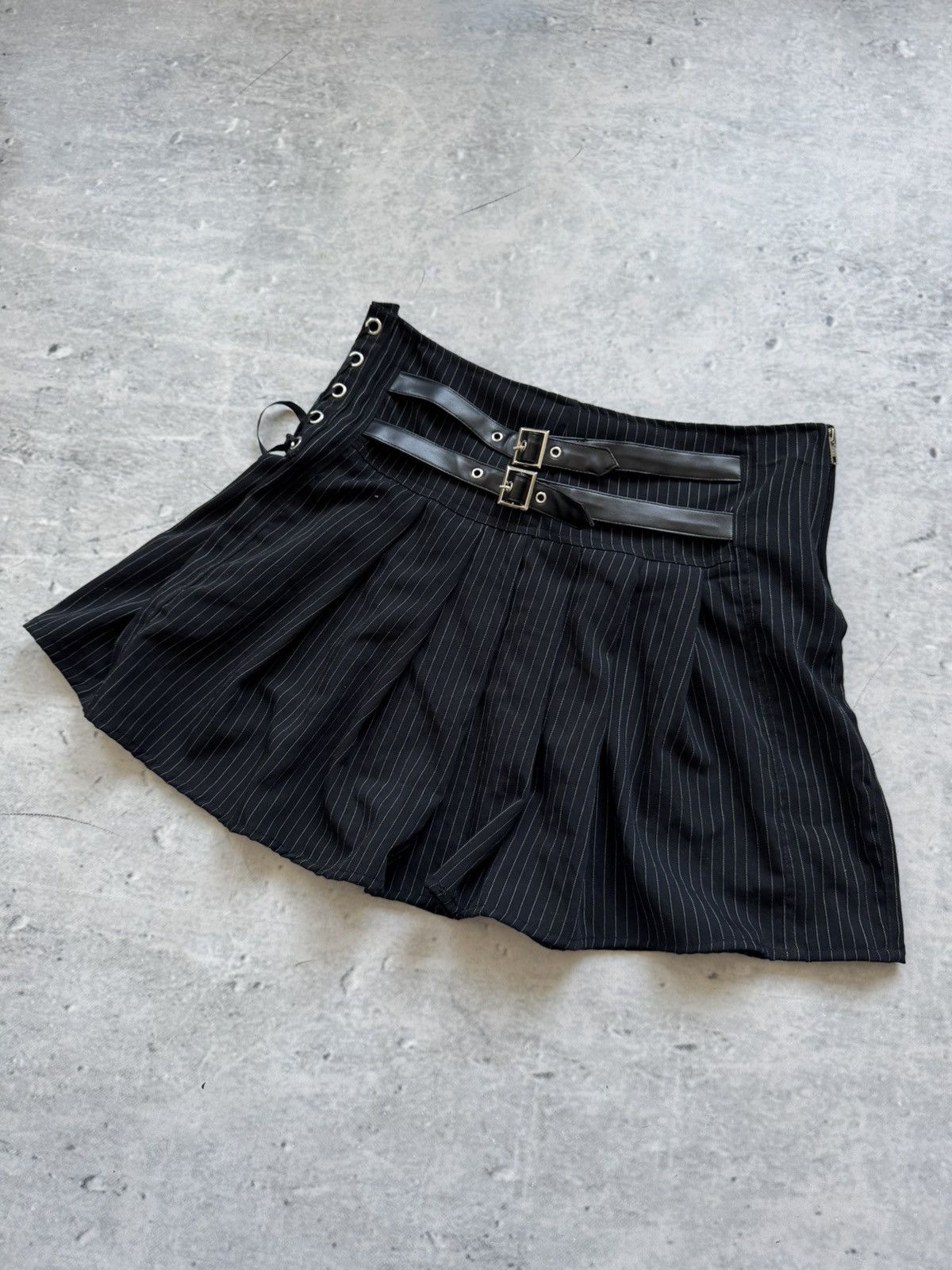 Vintage Gothicana by EMP AVANT GARDE RAVE SKIRT Size 30" / US 8 / IT 44 - 3 Thumbnail