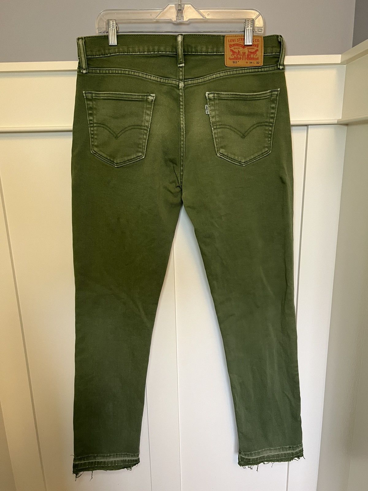 Levi's Vintage Levis 511 green acid slime jeans Size US 33 - 2 Thumbnail