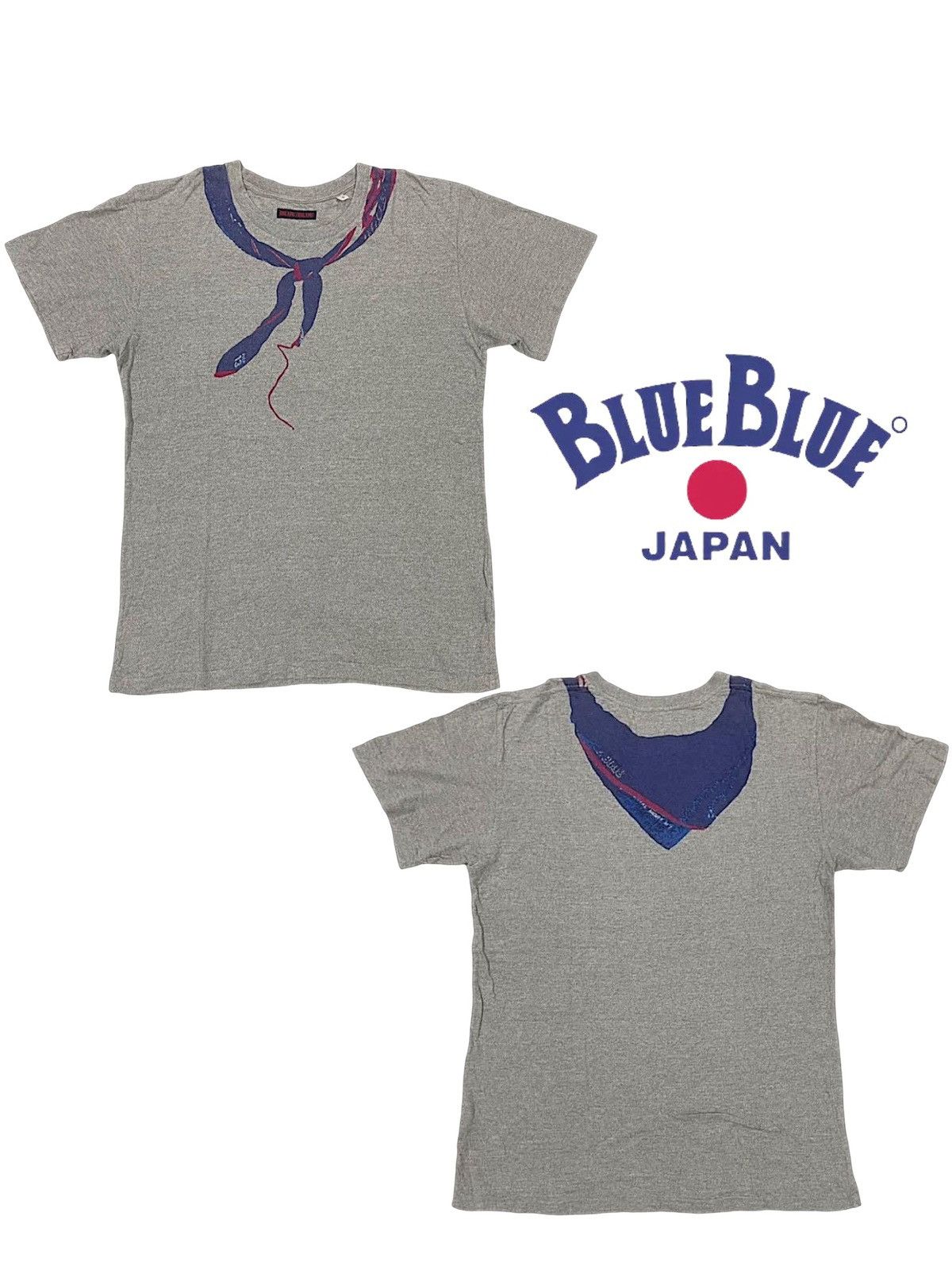 Blue Blue Japan × Japanese Brand '90s Blue Blue Japan Piers 13 Bandana Tee Size US S / EU 44-46 / 1 - 1 Thumbnail