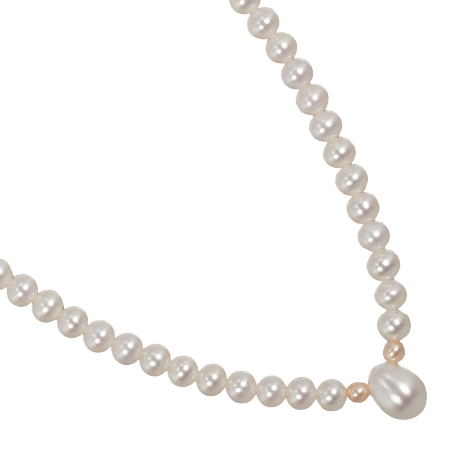 Tasaki Tasaki Necklace Au750 Pearl Necklace Crocodile skin Necklace DUTY FREE for USA