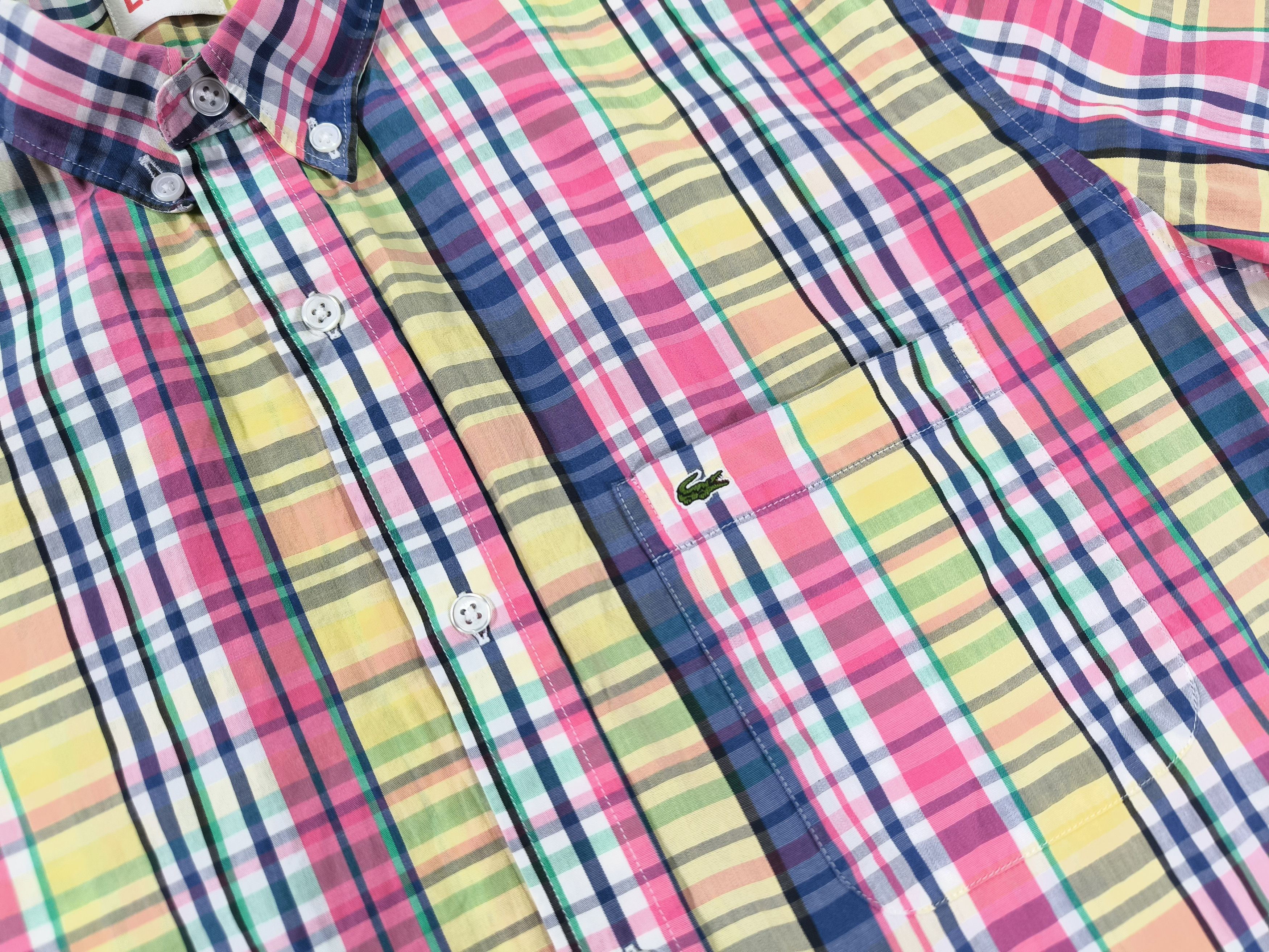 Lacoste Lacoste Live Multicolor Checkered Cotton Shirt Size 43 Size US L / EU 52-54 / 3 - 3 Thumbnail