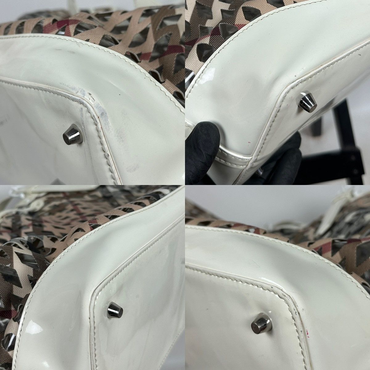 Burberry Vintage Burberry Supernova Check Net Bucket PVC Shoulder Bag Size ONE SIZE - 22 Thumbnail