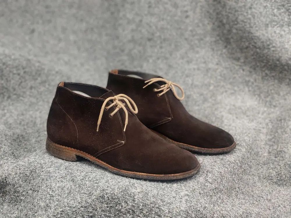 Church's Church's Sahara Suede Dark Brown Leather lace Chukka Boots Size US 9.5 / EU 42-43 - 1 Thumbnail