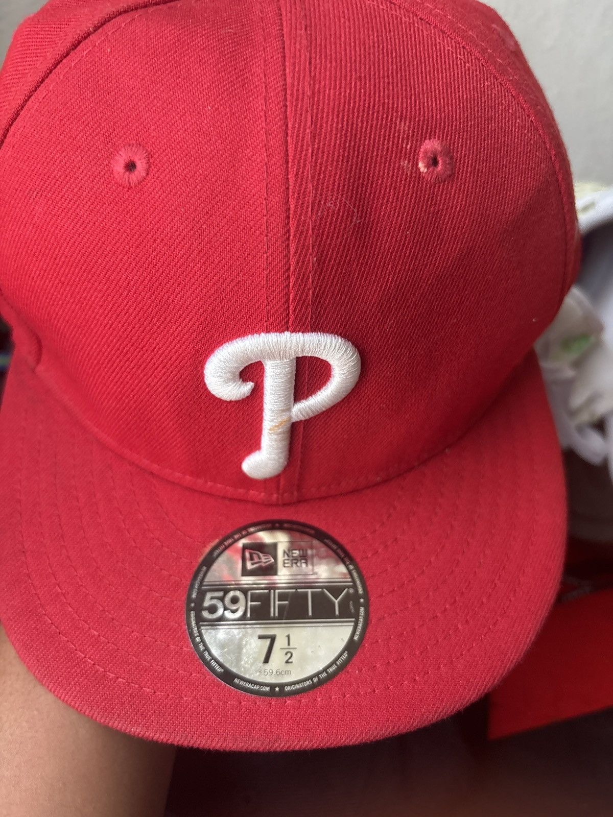 Other New Era 59FIFTY Philadelphia Phillies MLB Size7 1/2 Baseball Size ONE SIZE - 1 Thumbnail