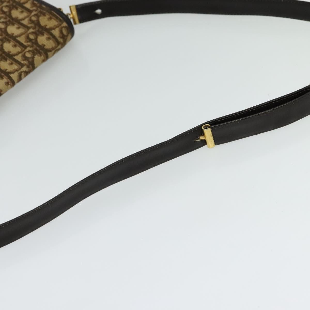 Dior DIOR Trotter Canvas Shoulder Bag Brown Gold Size ONE SIZE - 7 Thumbnail