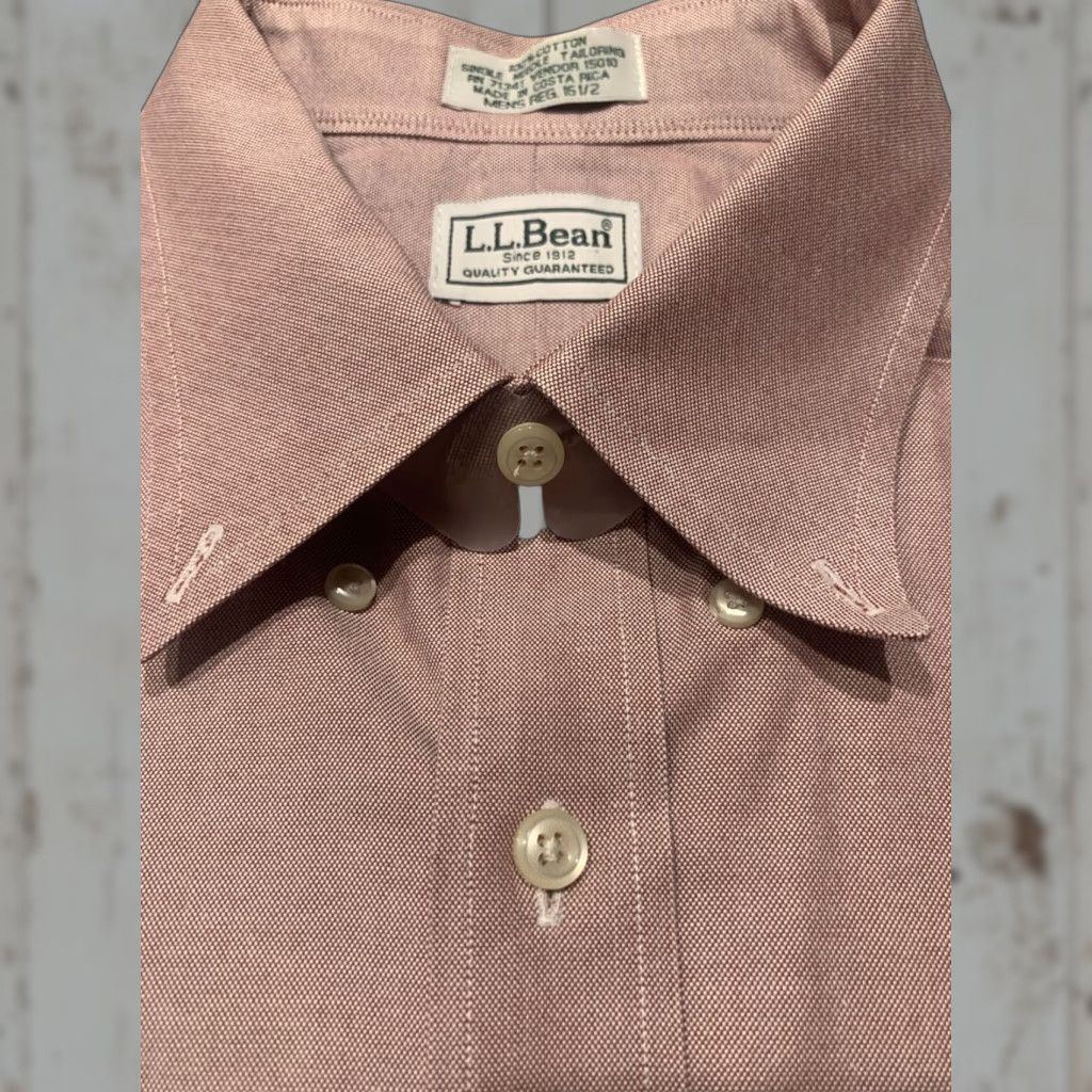 Vintage VINTAGE L.L. Bean Men's Shirt 16.5 Red Short Sleeve Button Down Cotton Casual Classic Size US L / EU 52-54 / 3 - 1 Thumbnail